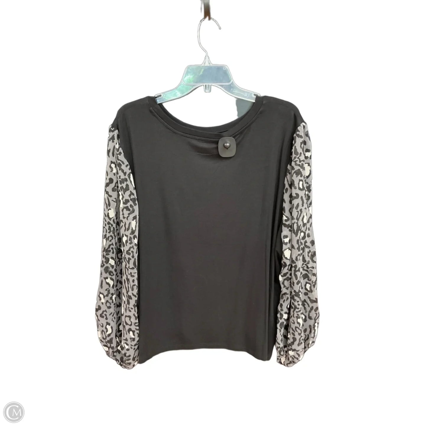 Top Long Sleeve By Tahari In Animal Print, Size: 3x