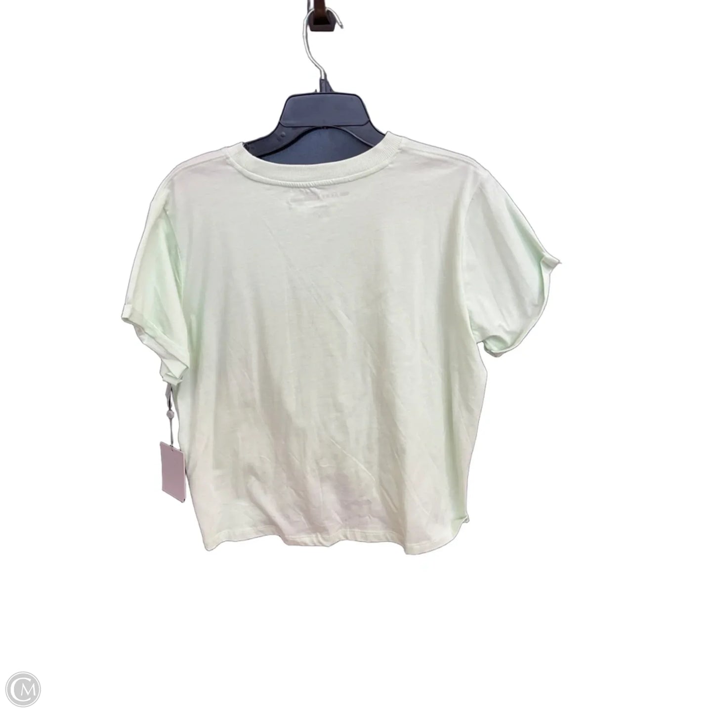 Athletic Top Short Sleeve By Dkny In Green, Size: L