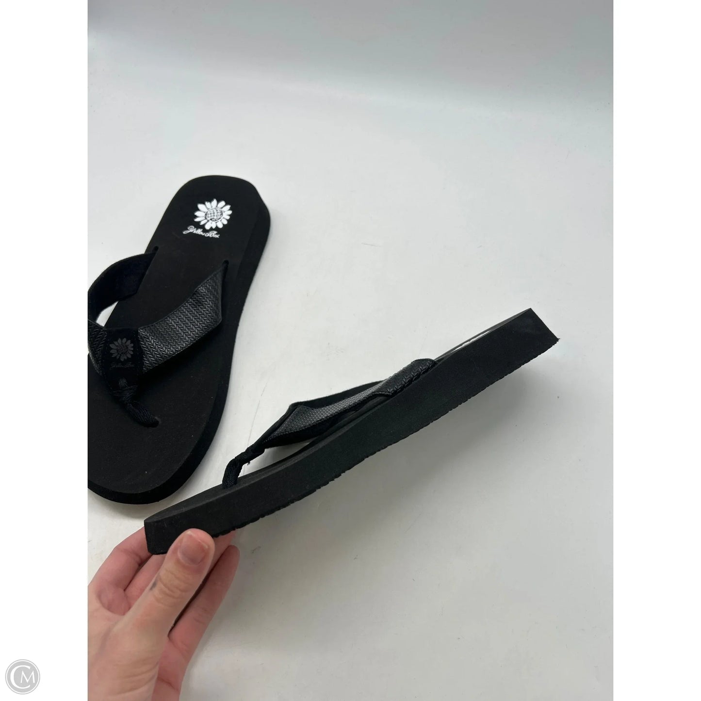Sandals Flip Flops By Yellow Box In Black, Size: 10