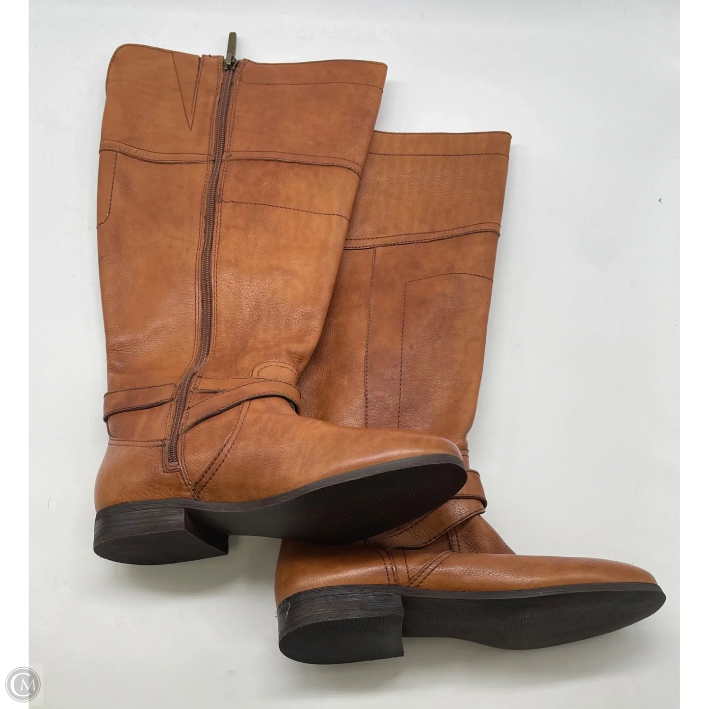 Boots Knee Flats By Marc Fisher In Brown, Size: 9