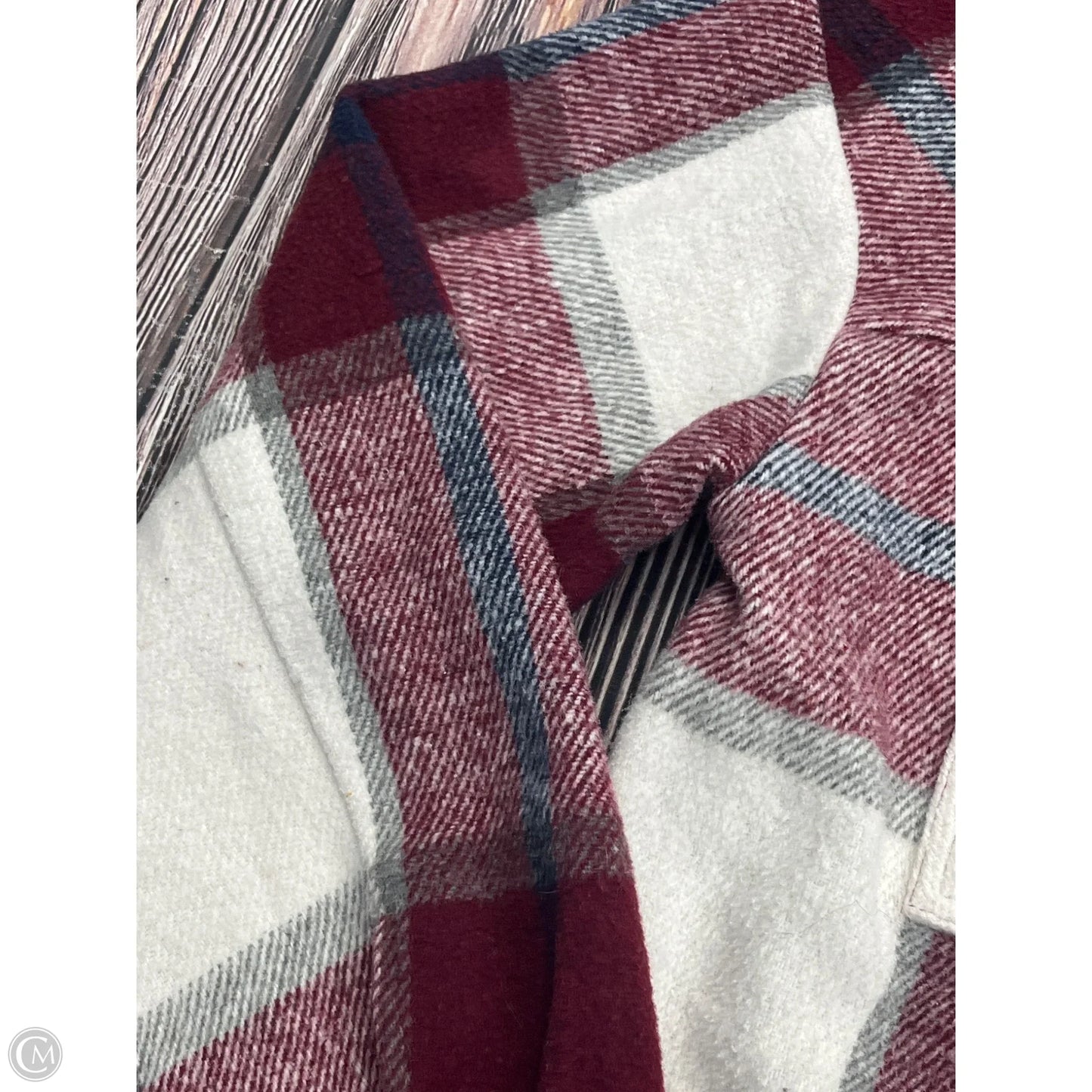 Jacket Shirt By Entro In Red, Size: S