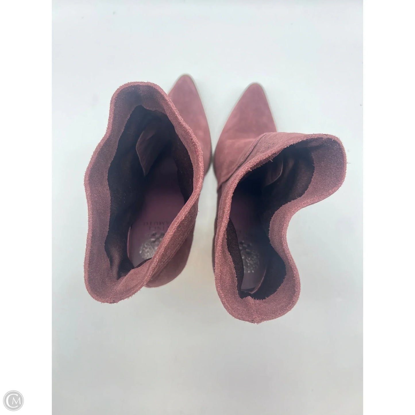 Boots Ankle Heels By Vince Camuto In Maroon, Size: 10