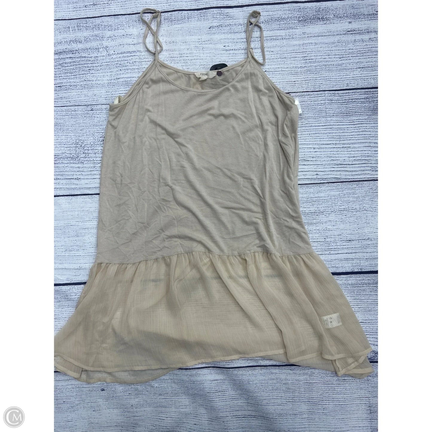 Tank Top By Easel In Cream, Size: L