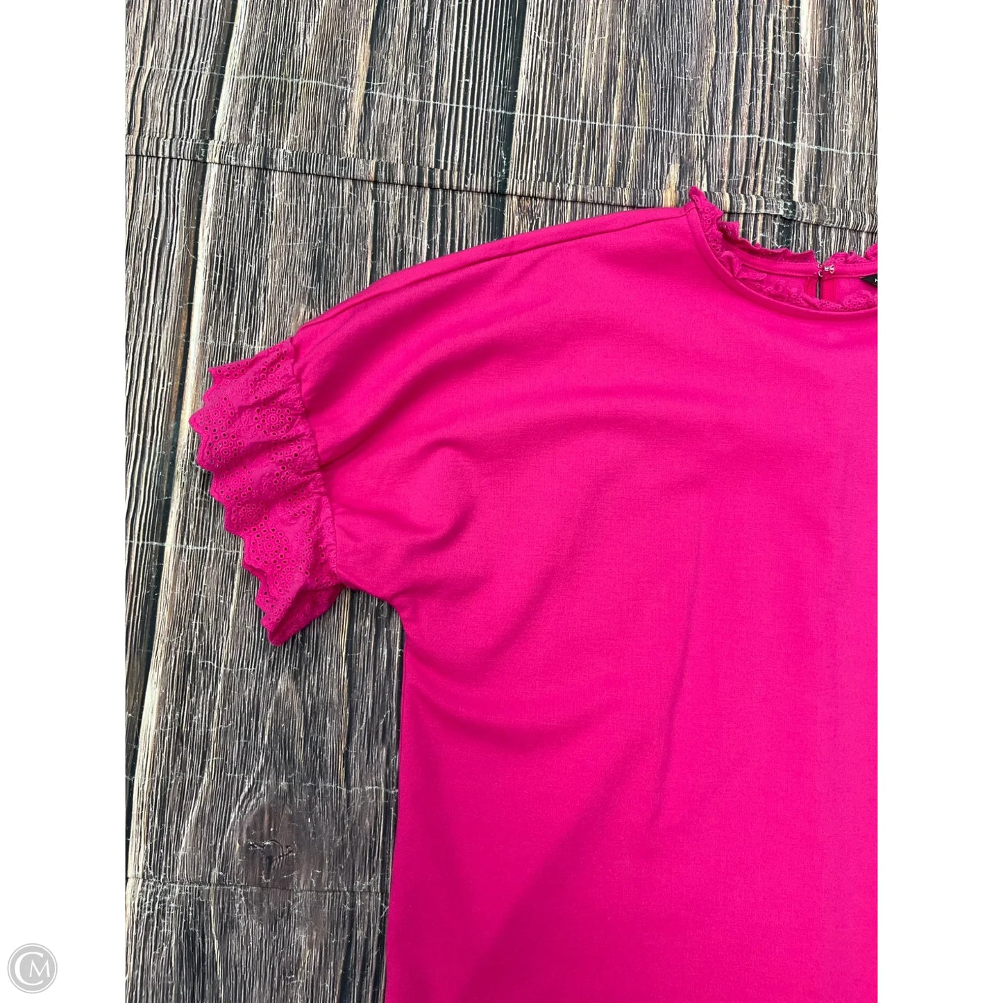 Top Short Sleeve By Ann Taylor In Pink, Size: M