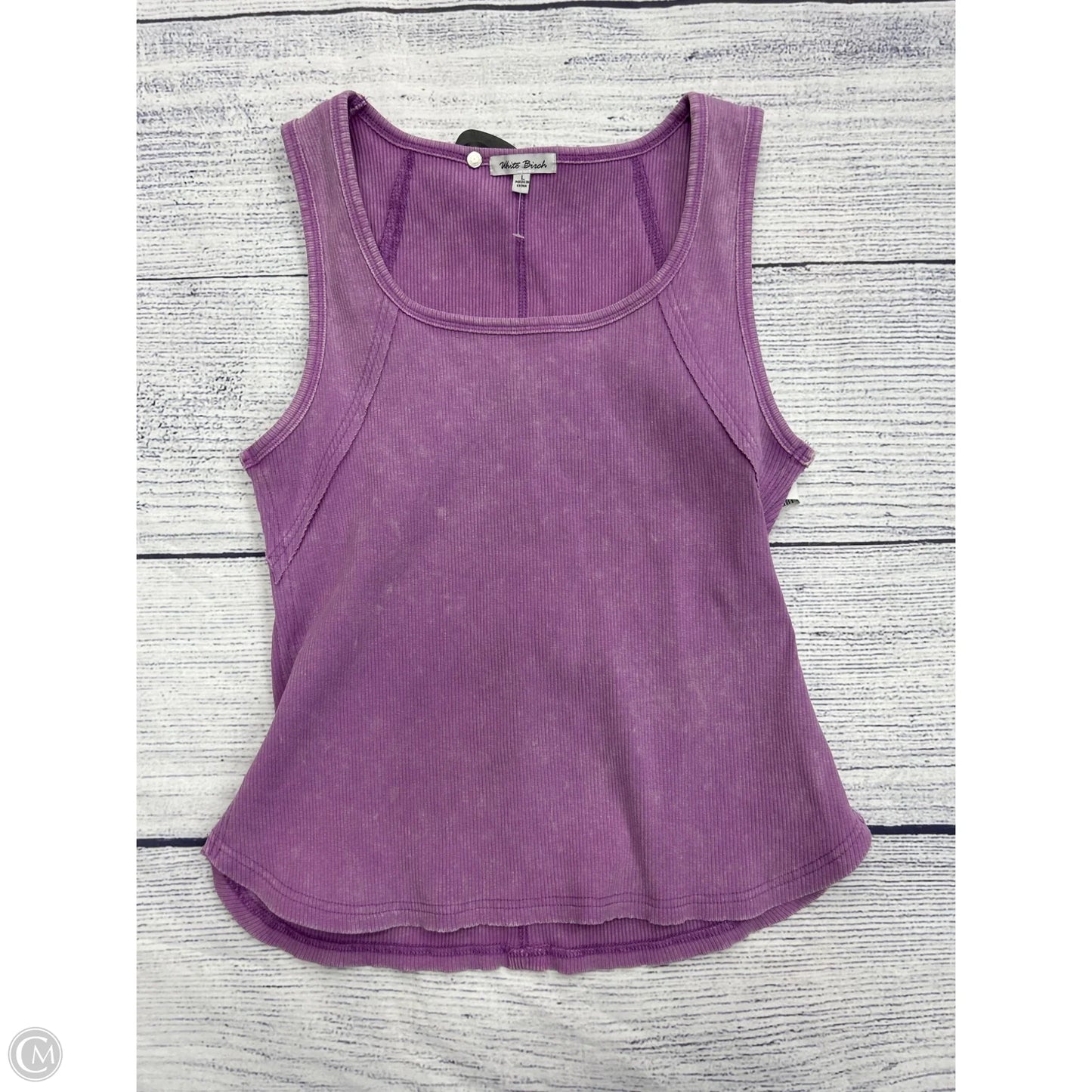 Tank Top By White Birch In Purple, Size: L