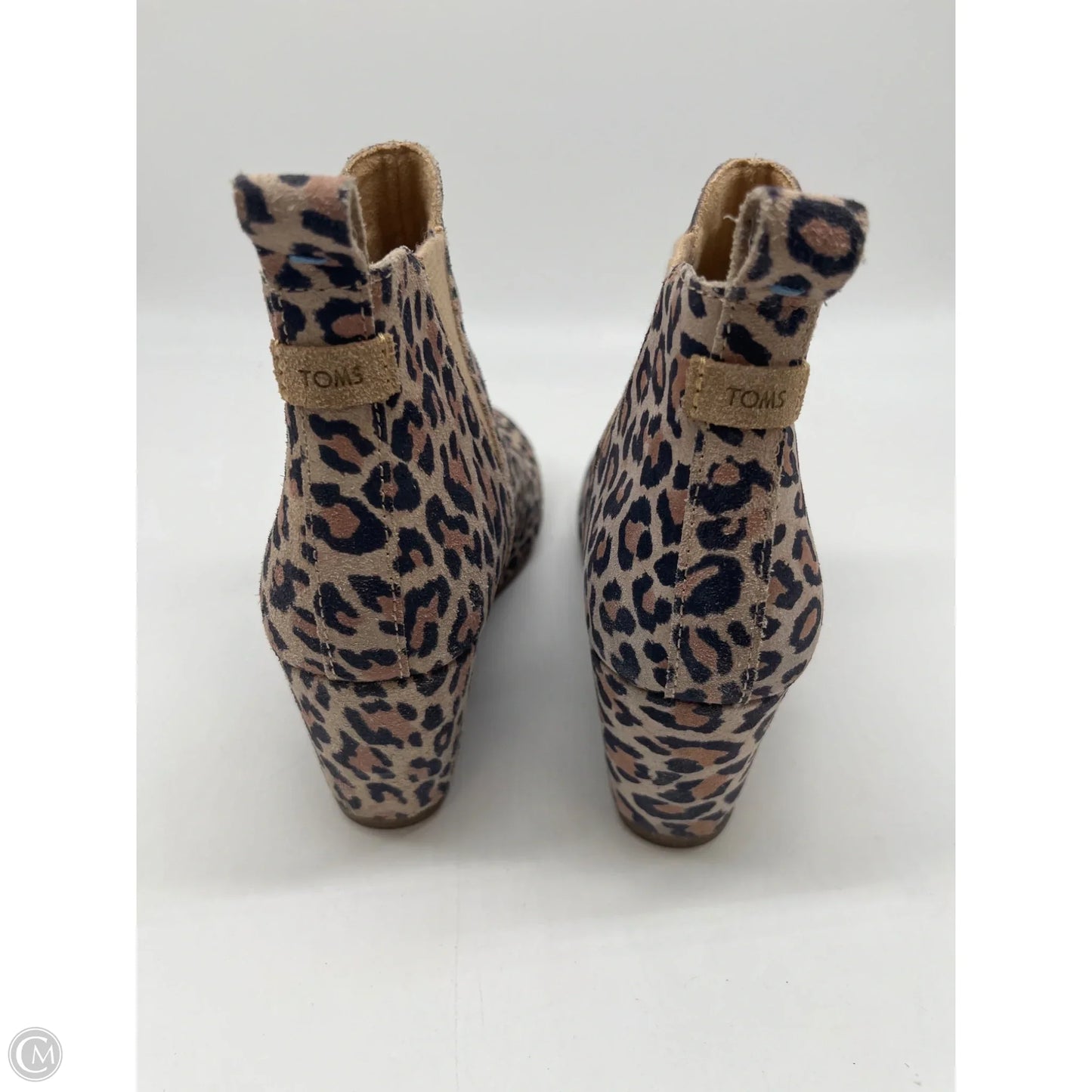 Boots Ankle Heels By Toms In Animal Print, Size: 7.5