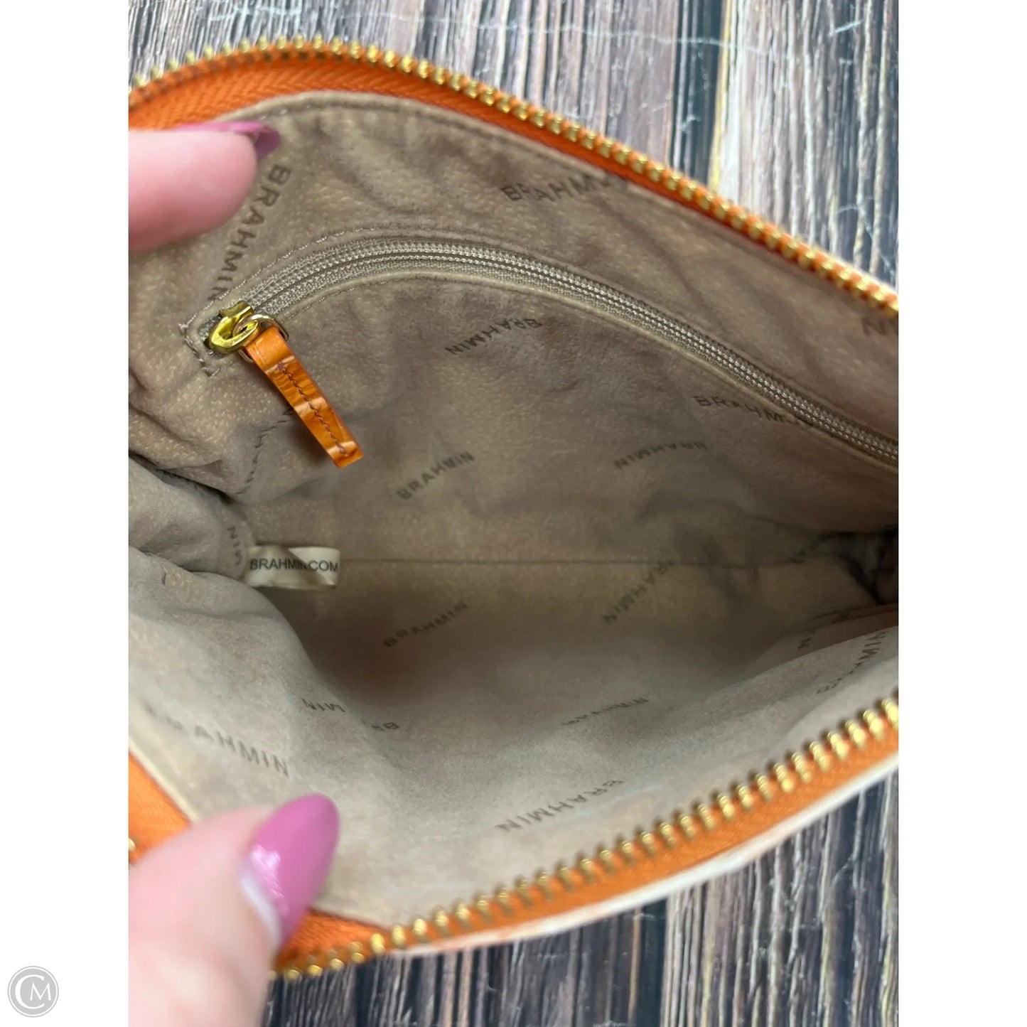 Wristlet Designer By Brahmin, Size: Large