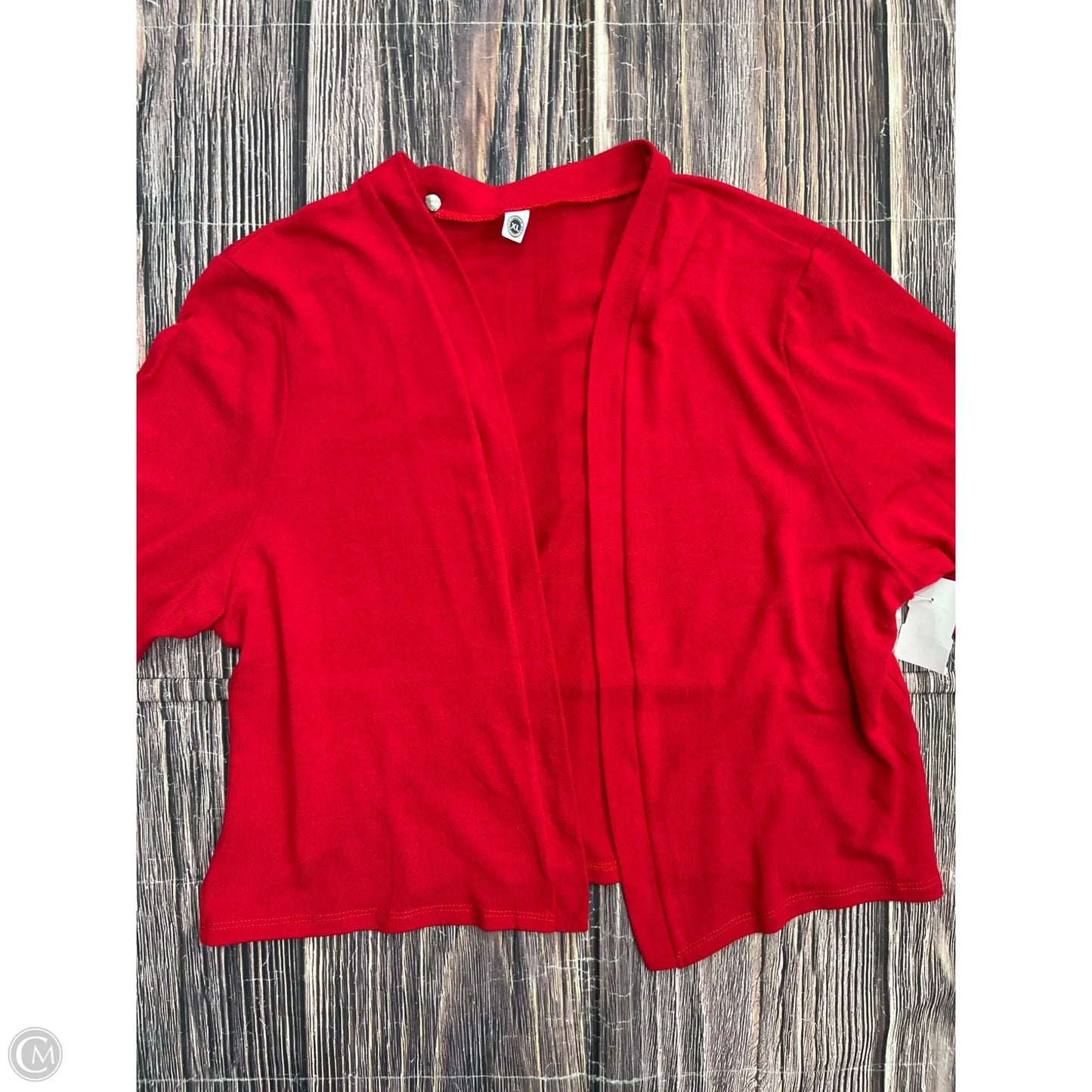 Cardigan By Clothes Mentor In Red, Size: Xl