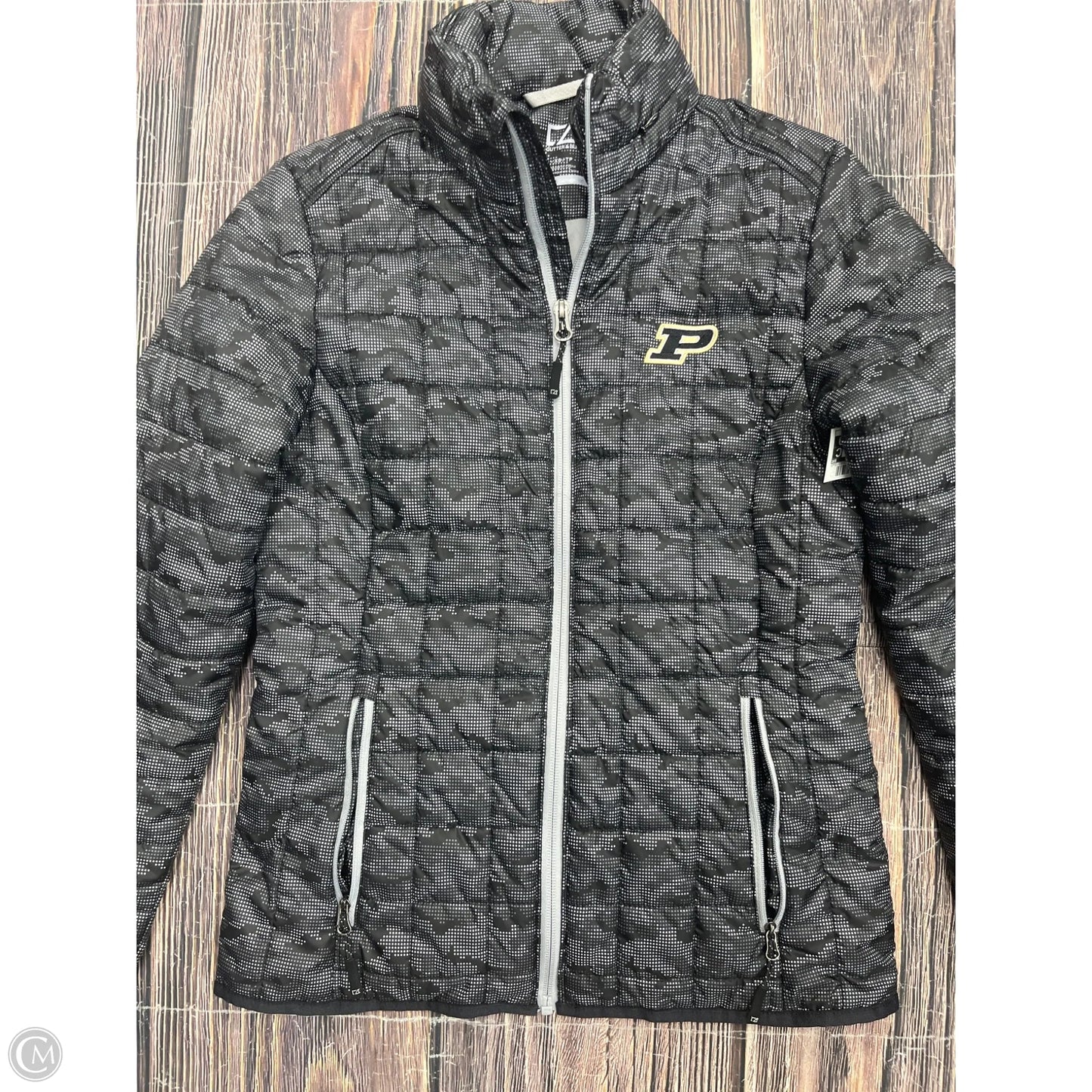 Jacket Puffer & Quilted By Cutter And Buck In Camouflage Print, Size: Xs