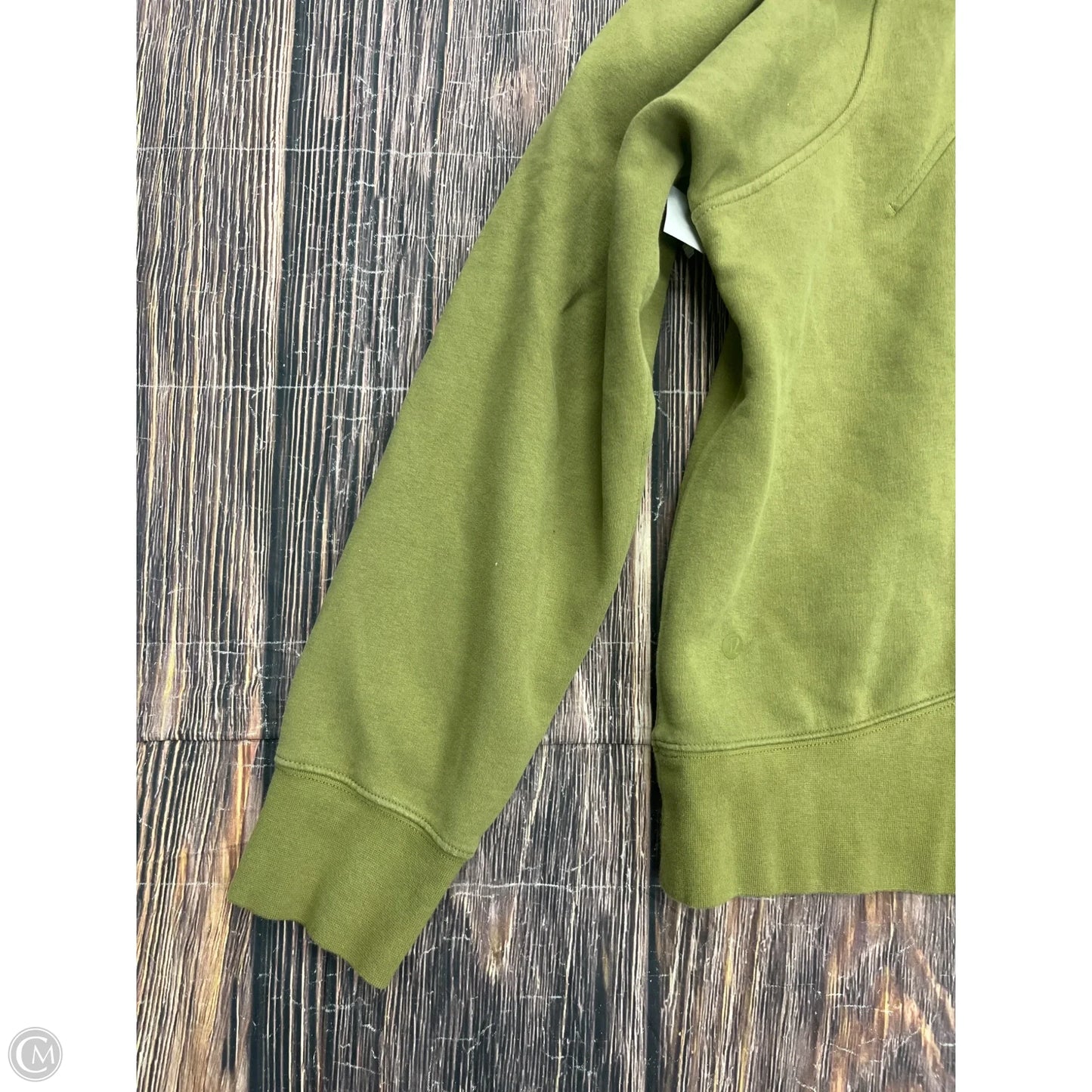 Athletic Sweatshirt Hoodie By Lululemon In Green, Size: 8