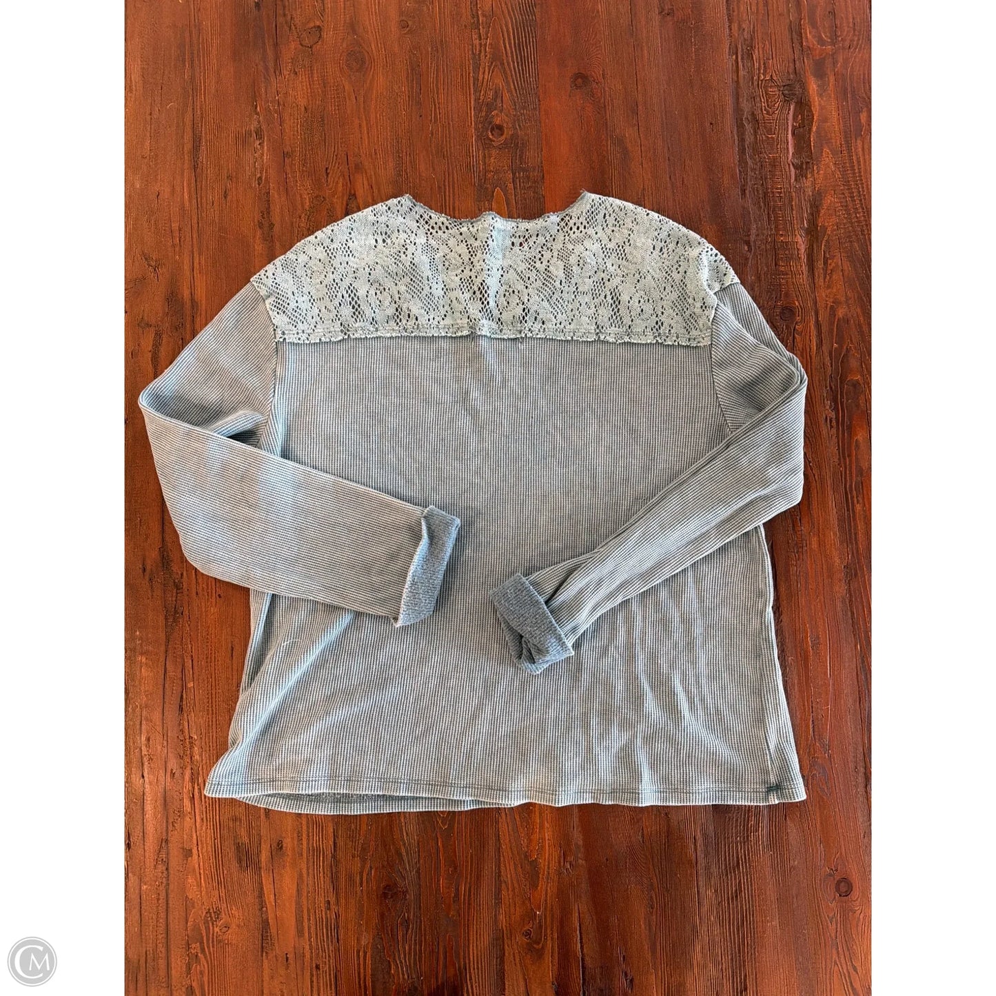 Top Long Sleeve By Knox Rose In Blue, Size: S