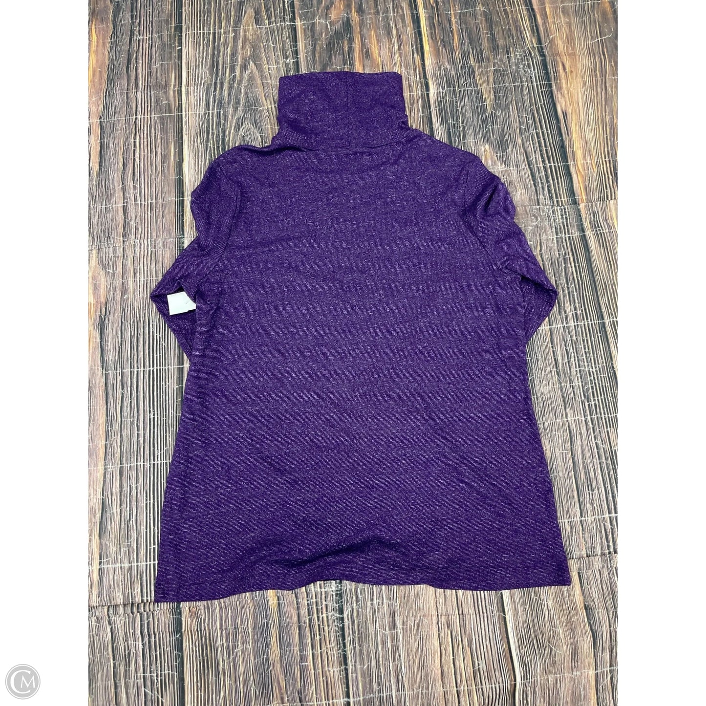 Top Long Sleeve By Croft And Barrow In Purple, Size: M