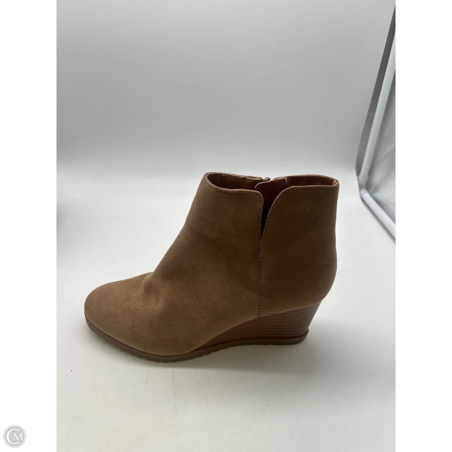 Boots Ankle Heels By Style And Company In Tan, Size: 8