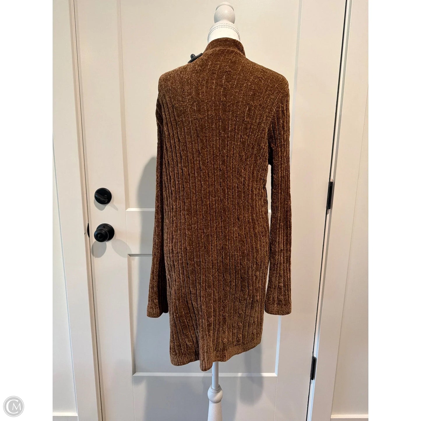Sweater Cardigan By Matty M In Brown, Size: L