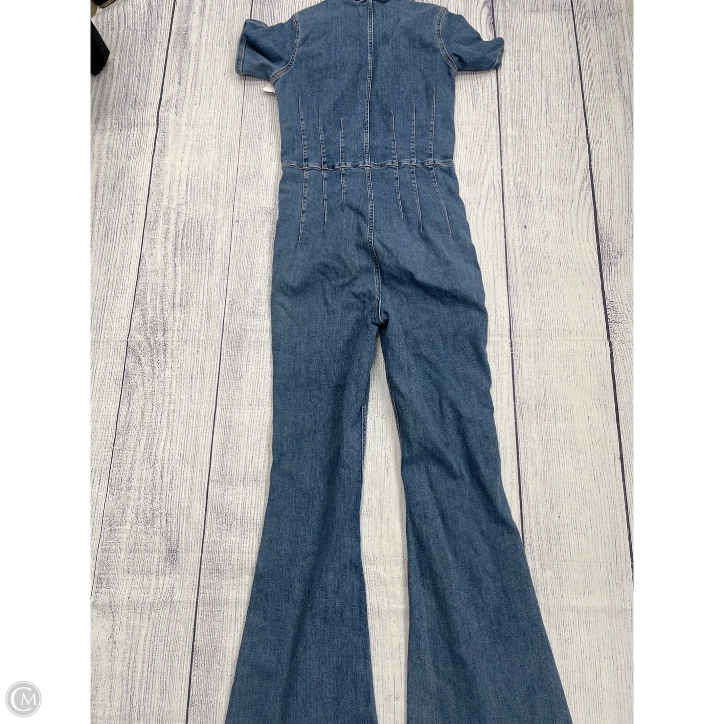 Jumpsuit By Free People In Blue Denim, Size: L