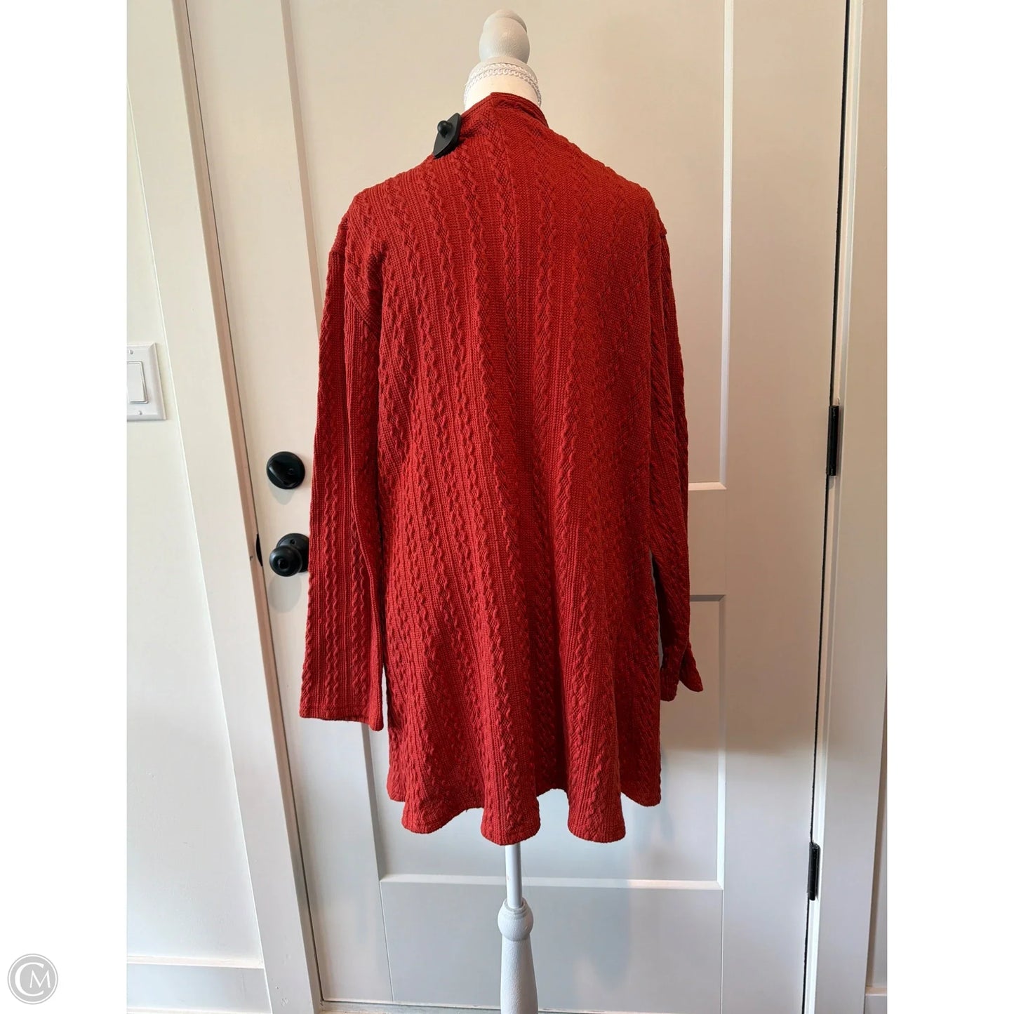 Cardigan By Clothes Mentor In Orange, Size: 4x