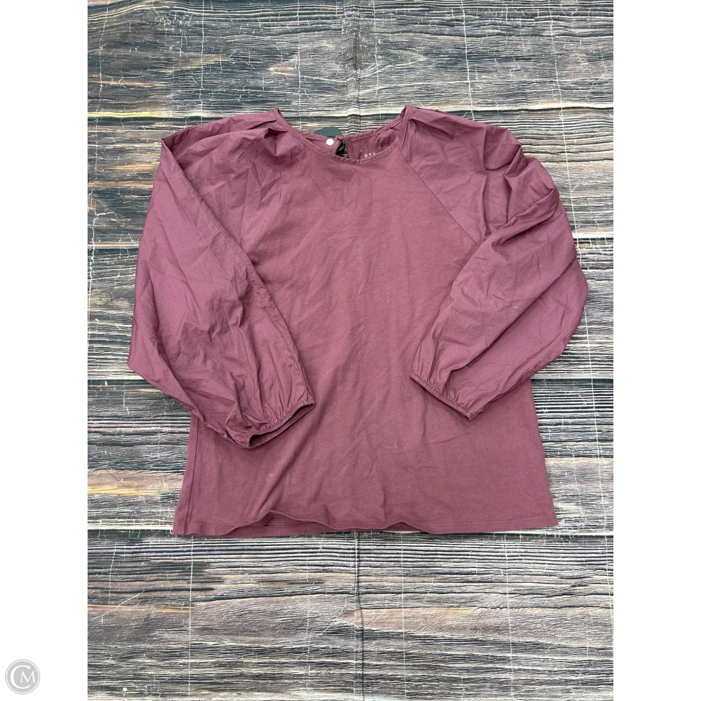 Top Long Sleeve By A New Day In Purple, Size: S