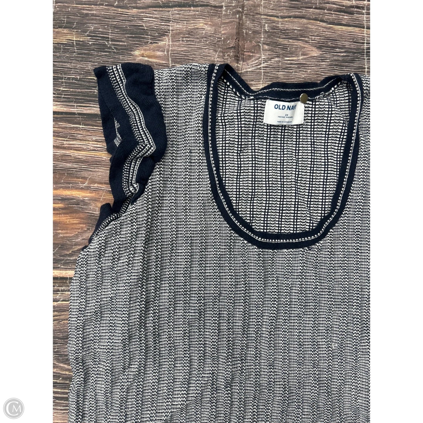 Sweater Short Sleeve By Old Navy In Blue, Size: 2x