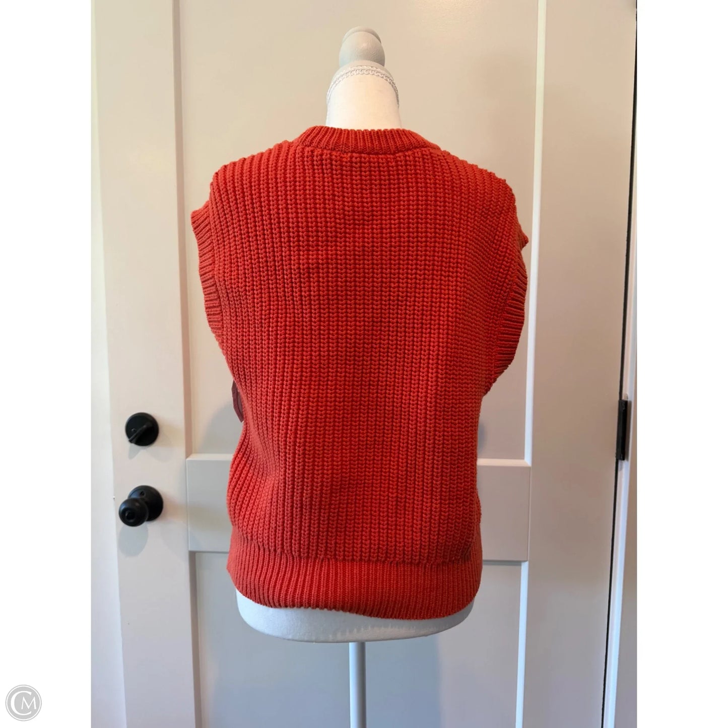 Sweater Short Sleeve By Madewell In Orange, Size: Xs