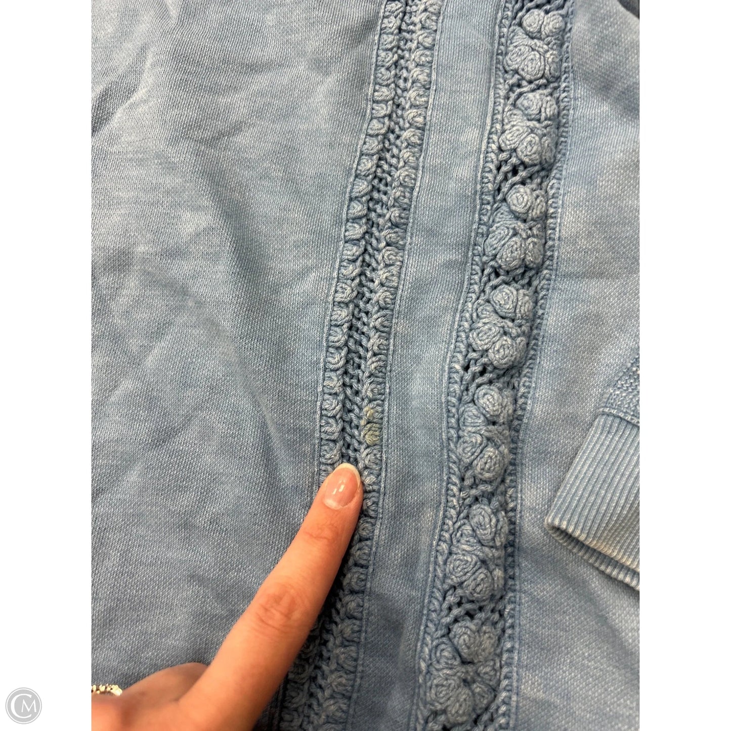 Sweatshirt Hoodie By J. Jill In Blue, Size: Lp