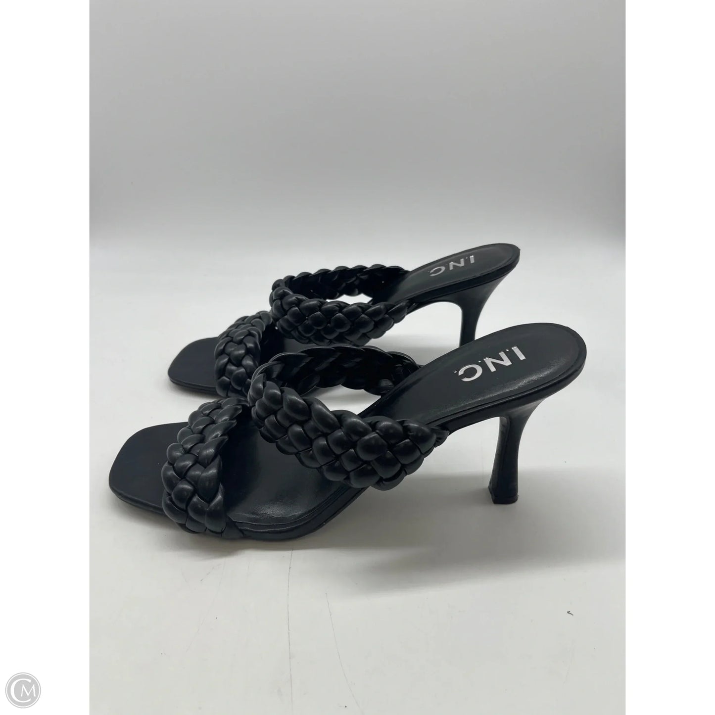 Sandals Heels Stiletto By Inc In Black, Size: 12