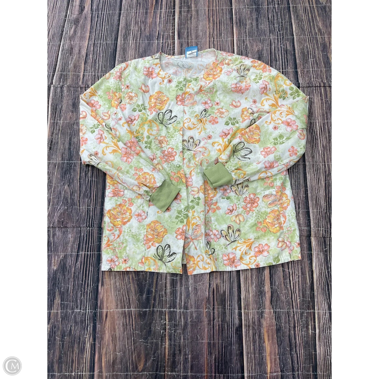 Top Long Sleeve By Clothes Mentor In Green, Size: M