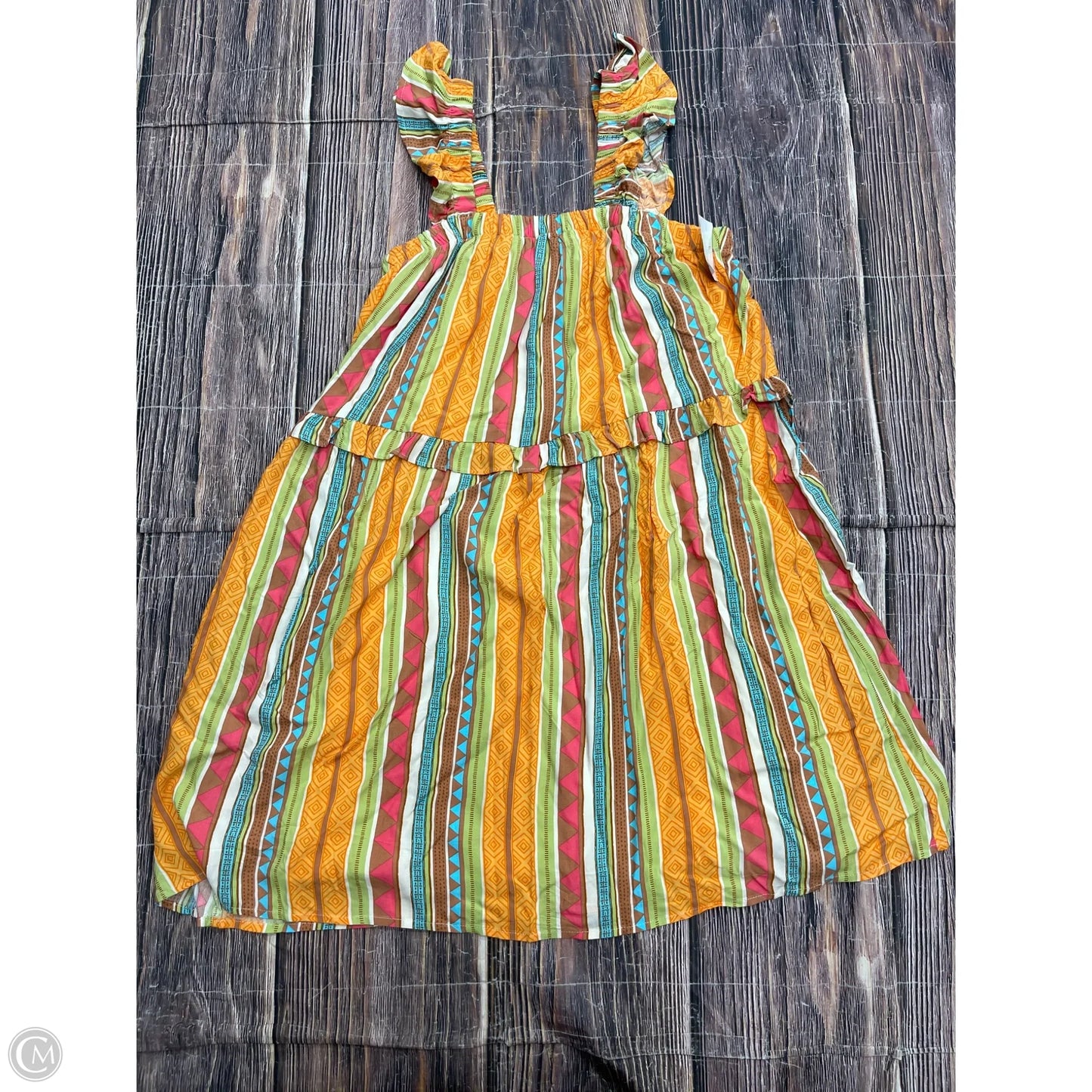 Dress Casual Short By Savanna Jane In Orange, Size: L