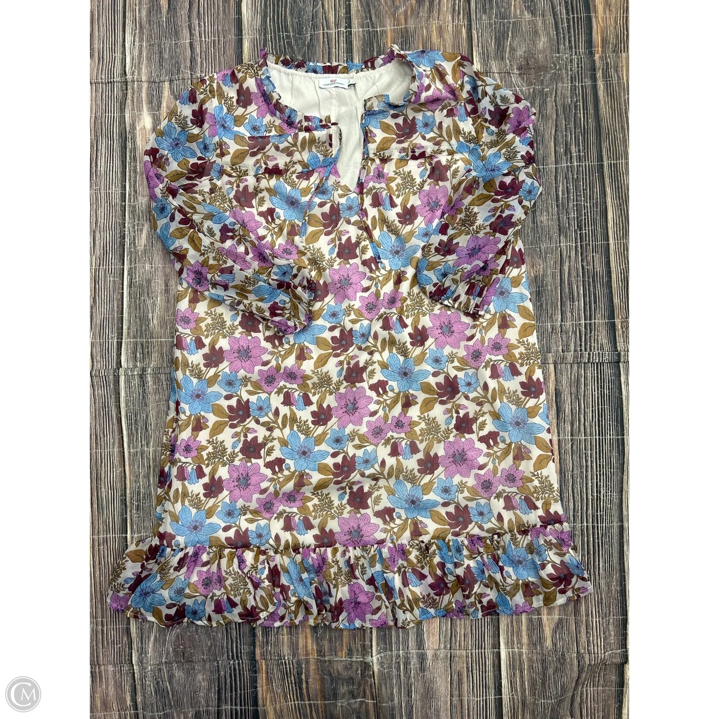Dress Casual Short By Vineyard Vines In Purple, Size: L