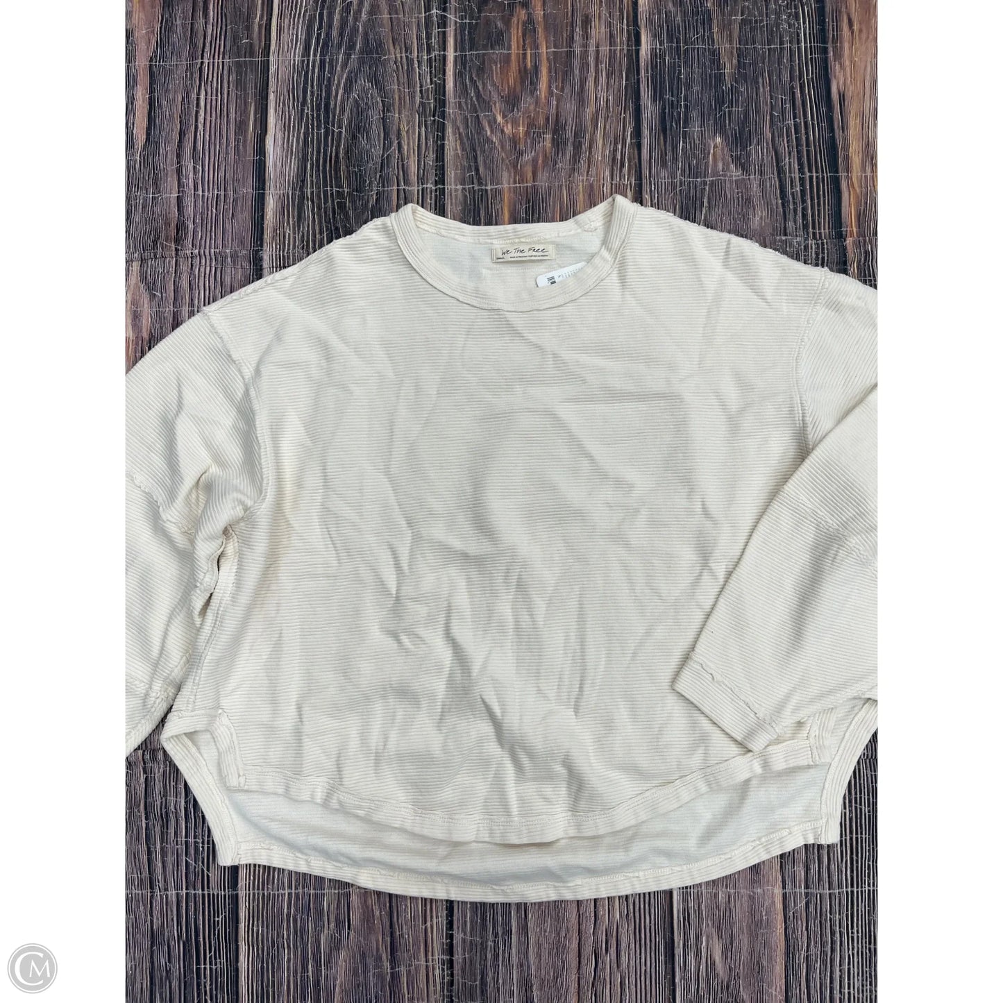 Top Long Sleeve By We The Free In Cream, Size: S