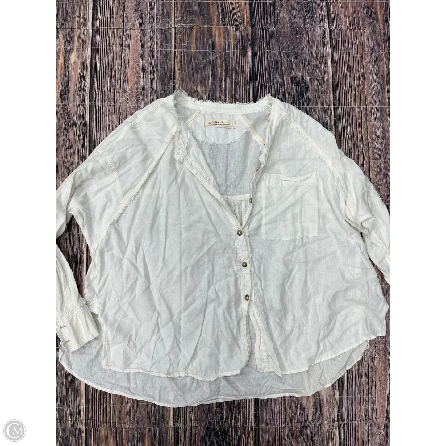 Top Long Sleeve By We The Free In White, Size: Xs