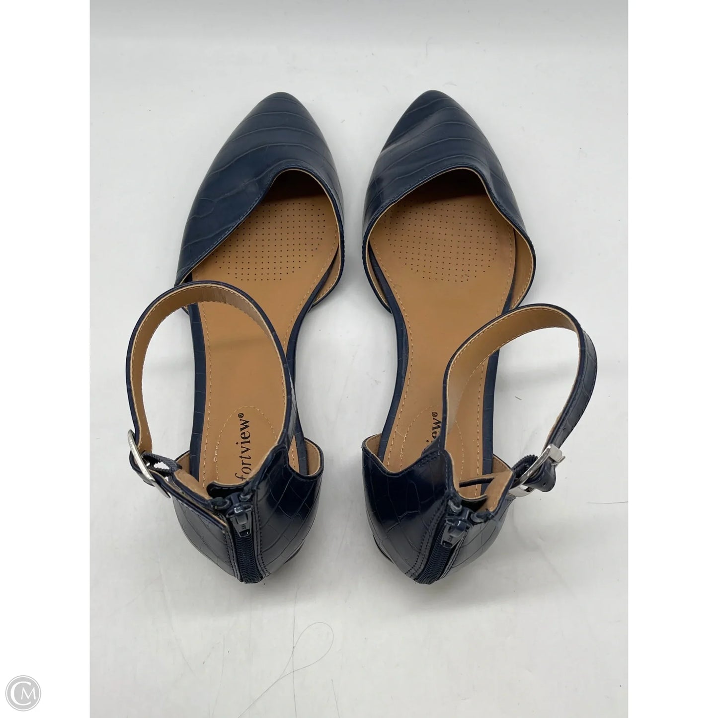 Shoes Flats By Comfortview In Blue, Size: 8.5