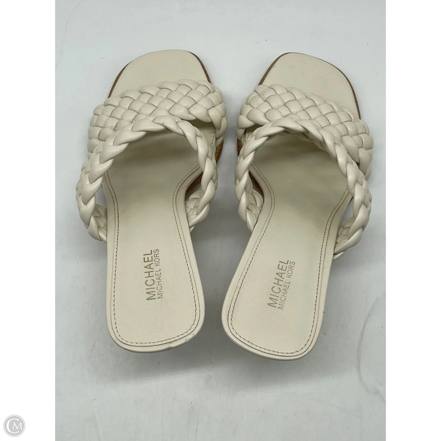 Sandals Heels Kitten By Michael By Michael Kors In White, Size: 7