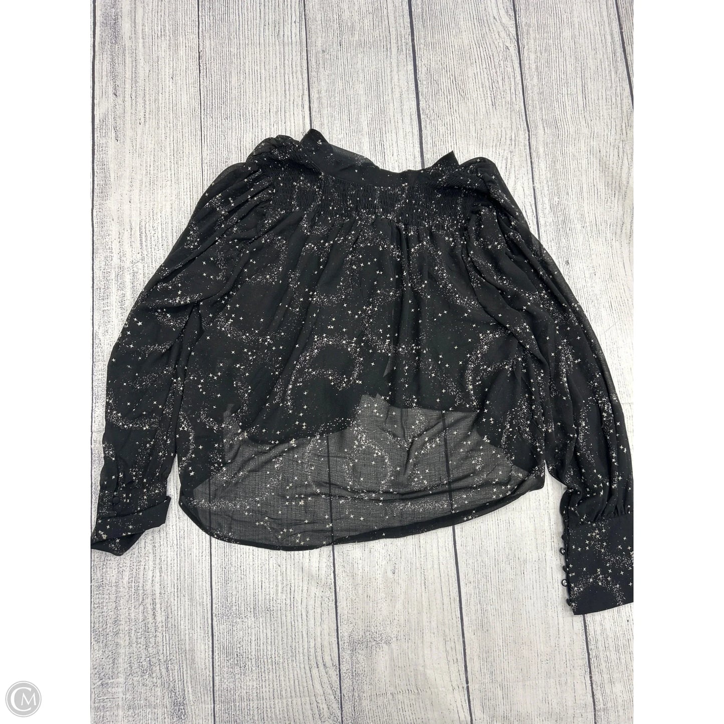 Top Long Sleeve By Free People In Black, Size: M