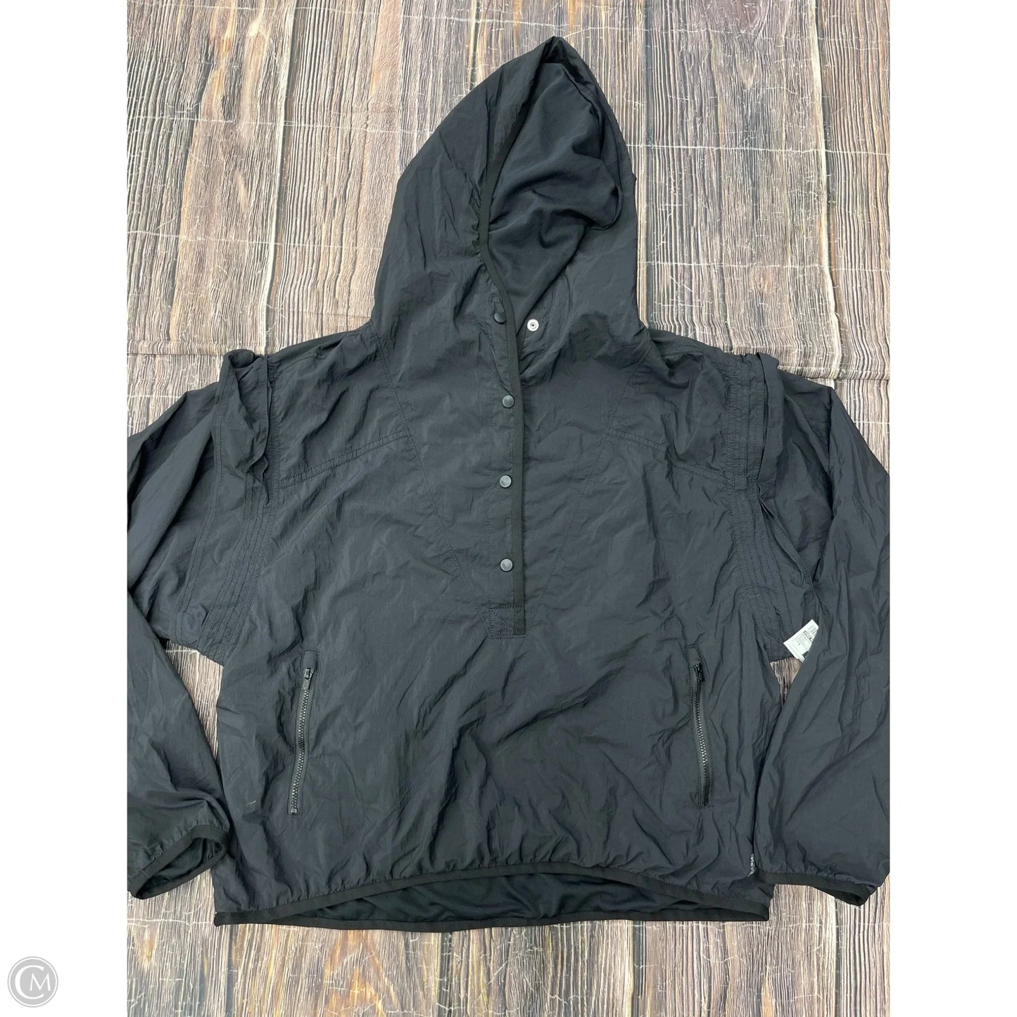 Athletic Jacket By Free People In Black, Size: M