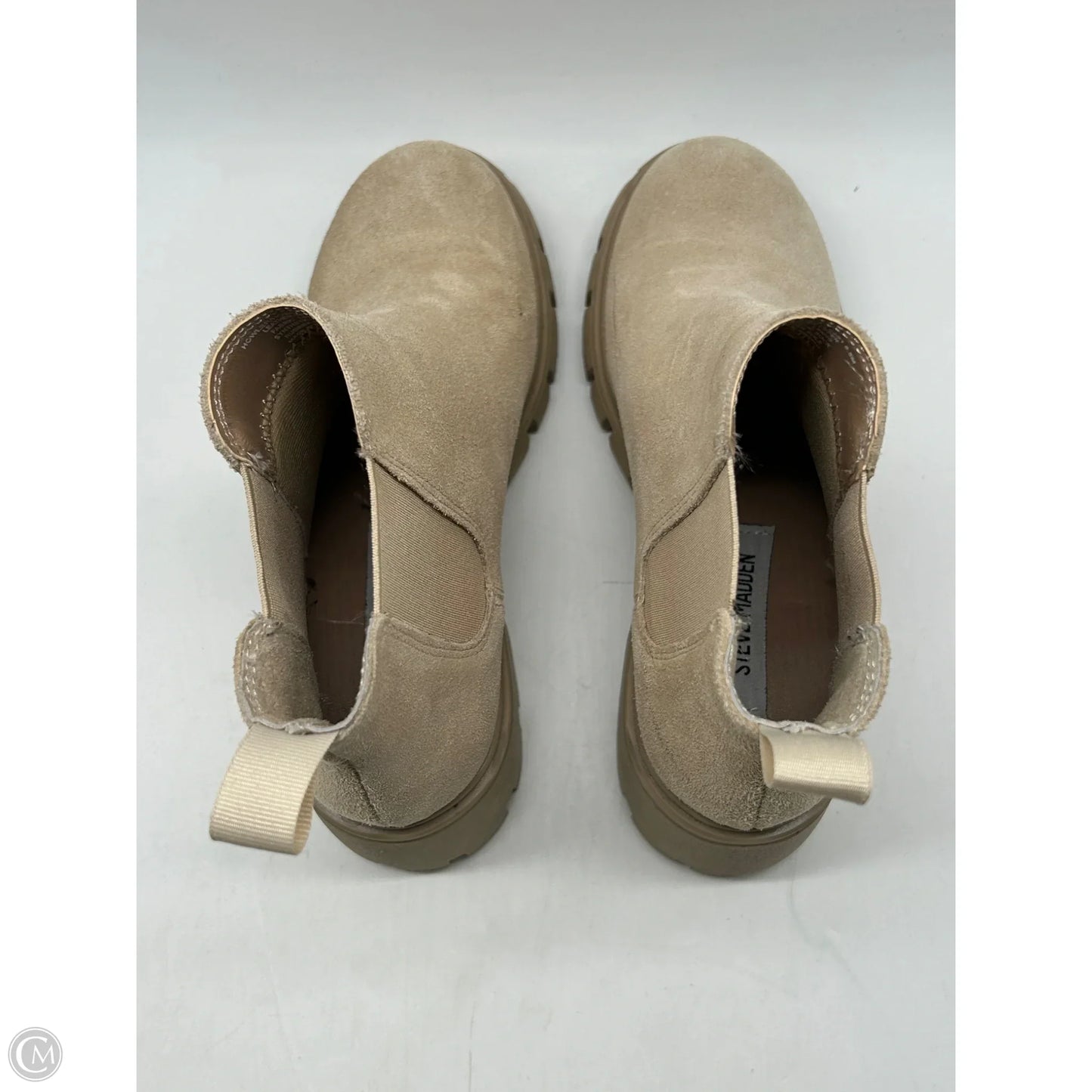 Boots Ankle Heels By Steve Madden In Cream, Size: 6.5