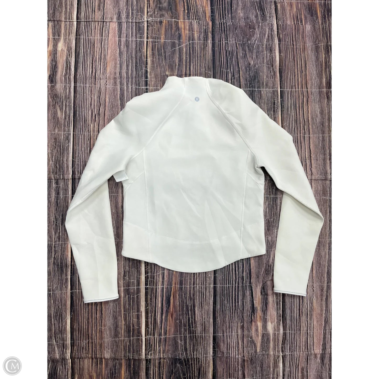 Athletic Top Long Sleeve Crewneck By Lululemon In Cream, Size: 4