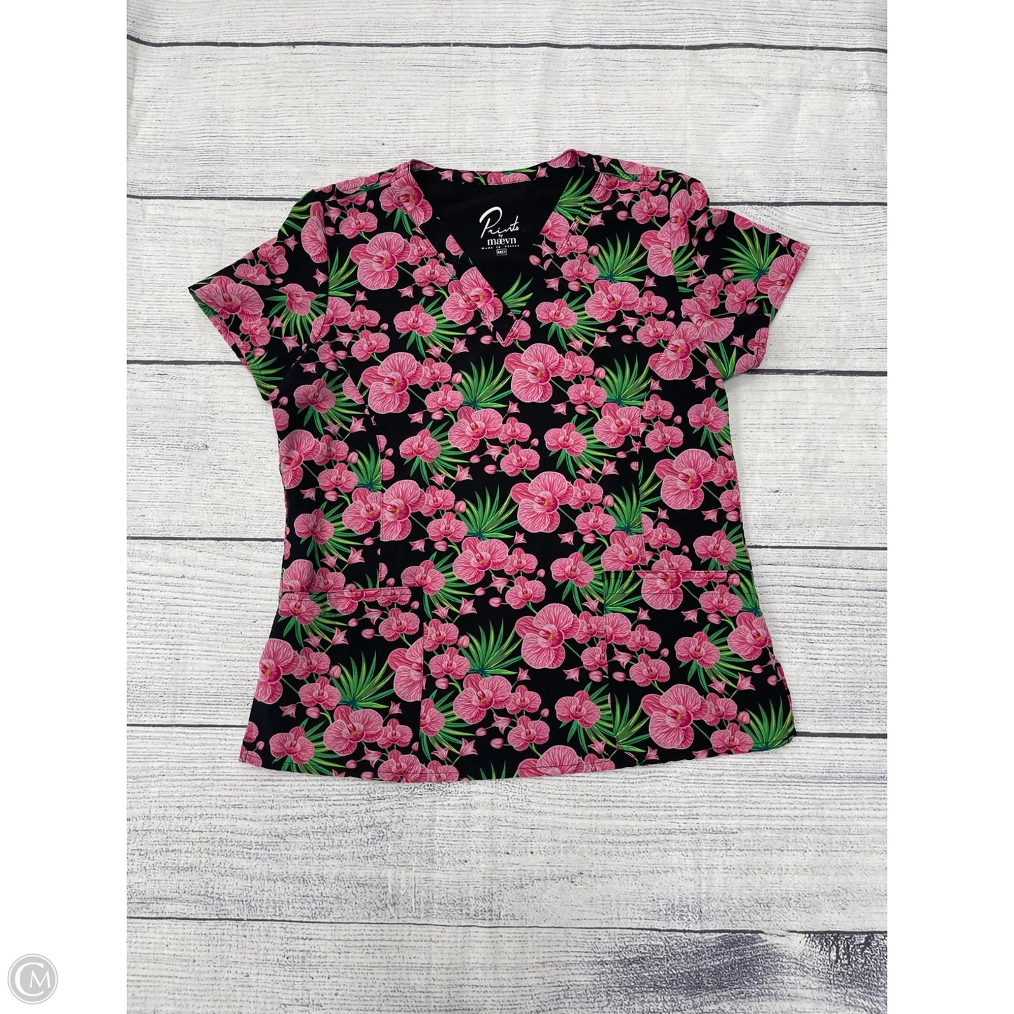 Top Short Sleeve By Clothes Mentor In Pink, Size: M