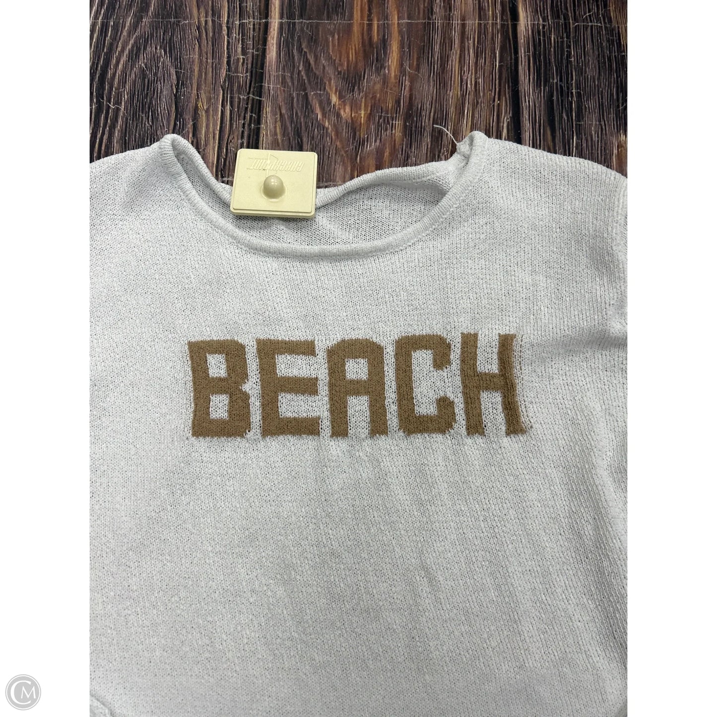 Sweater By Clothes Mentor In White, Size: L