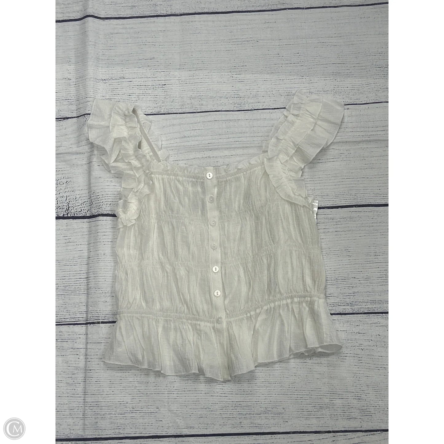Top Sleeveless By Mystree In White, Size: M