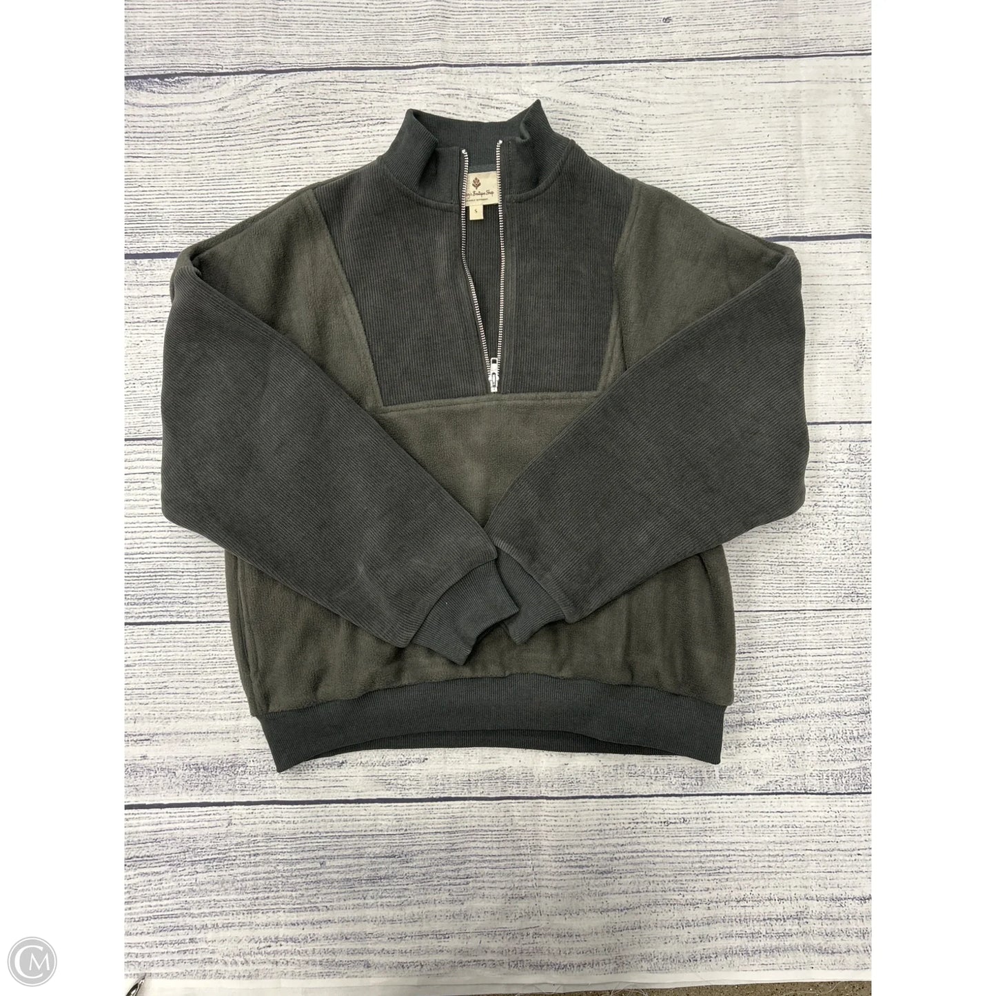 Sweatshirt Collar By Betseys Boutique Shop In Grey, Size: S