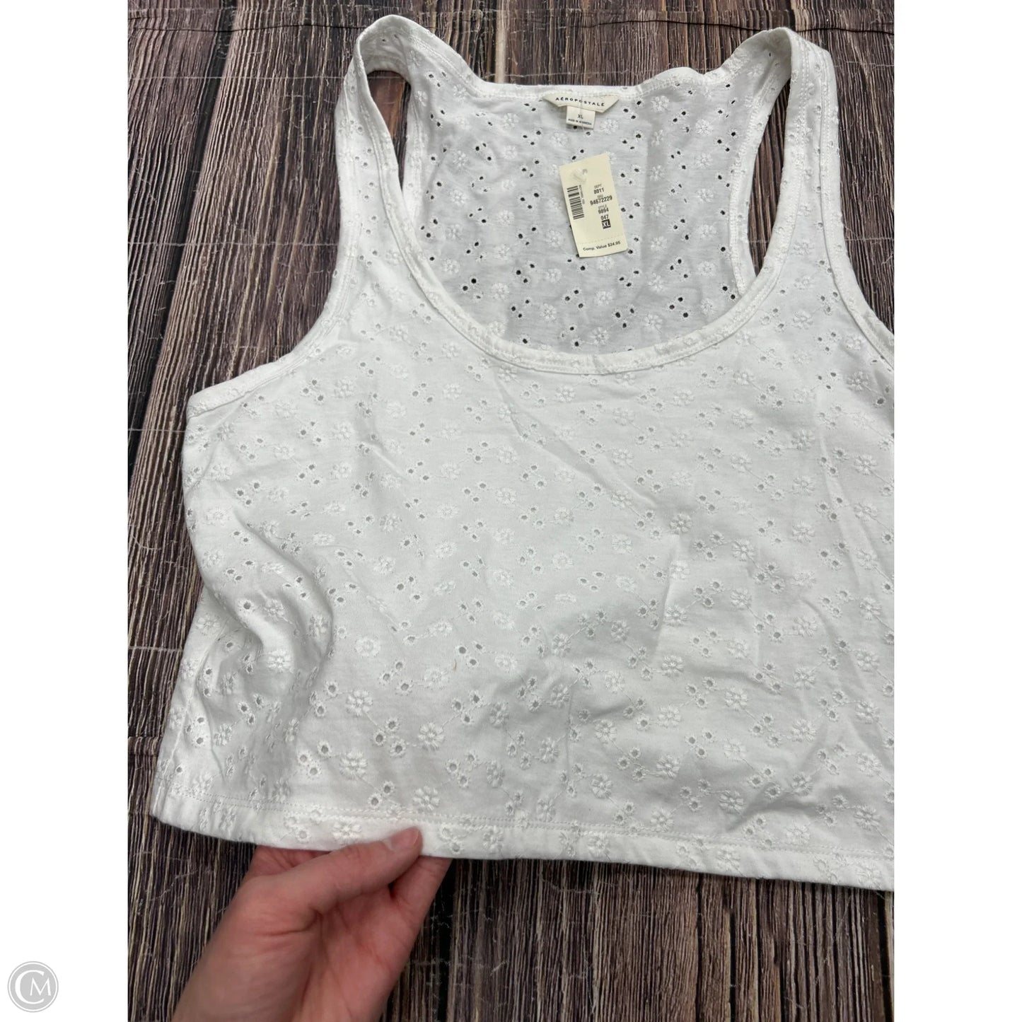 Tank Top By Aeropostale In White, Size: Xl