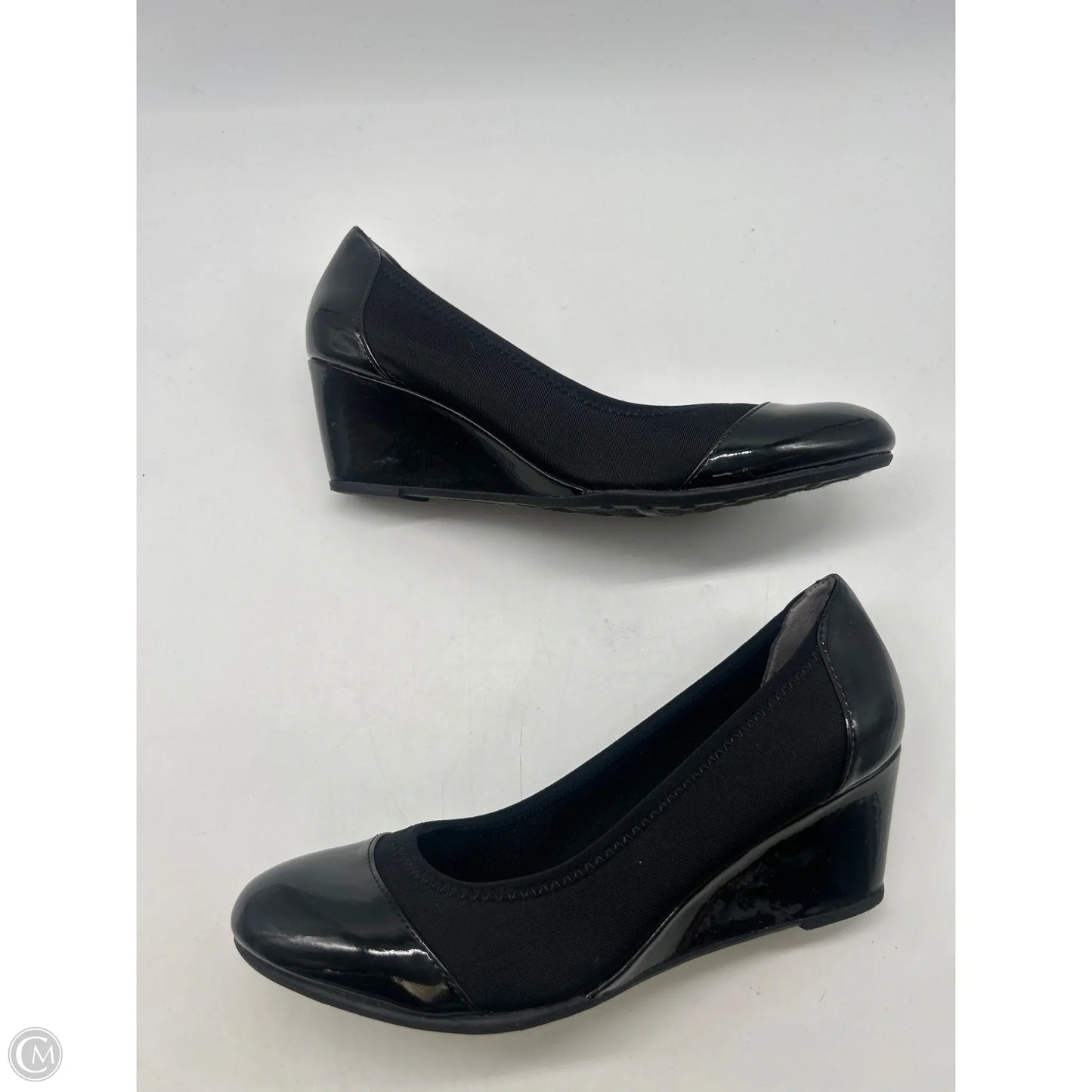 Shoes Heels Wedge By Life Stride In Black, Size: 8.5