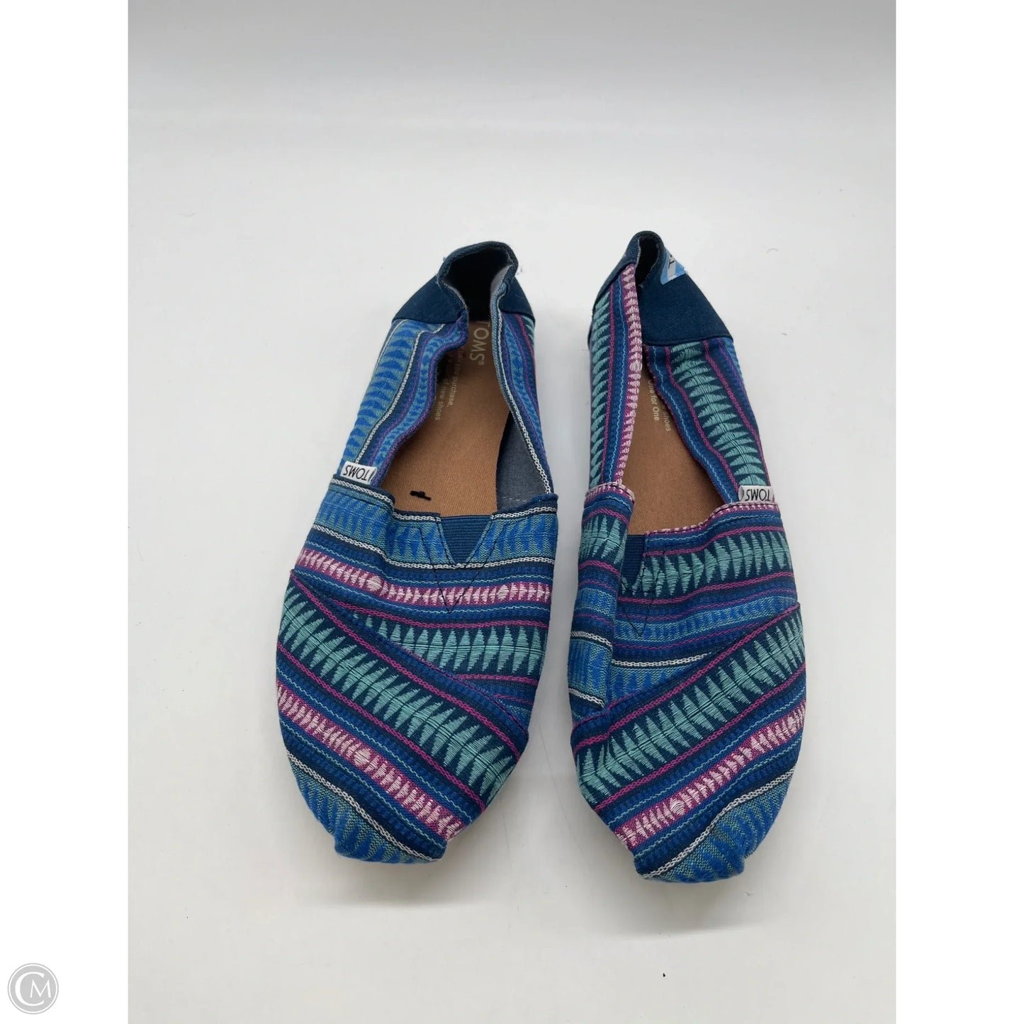 Shoes Flats By Toms In Blue, Size: 9.5