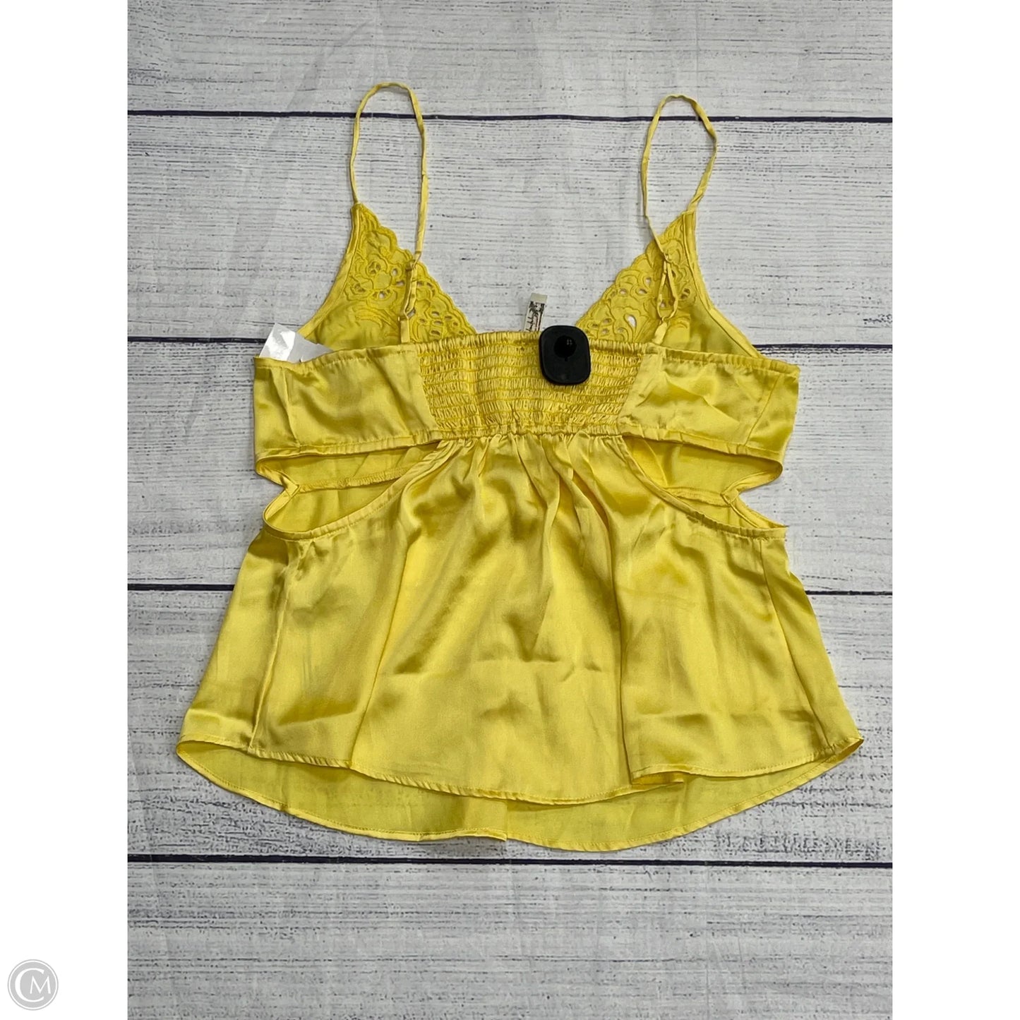 Top Sleeveless By Free People In Yellow, Size: L