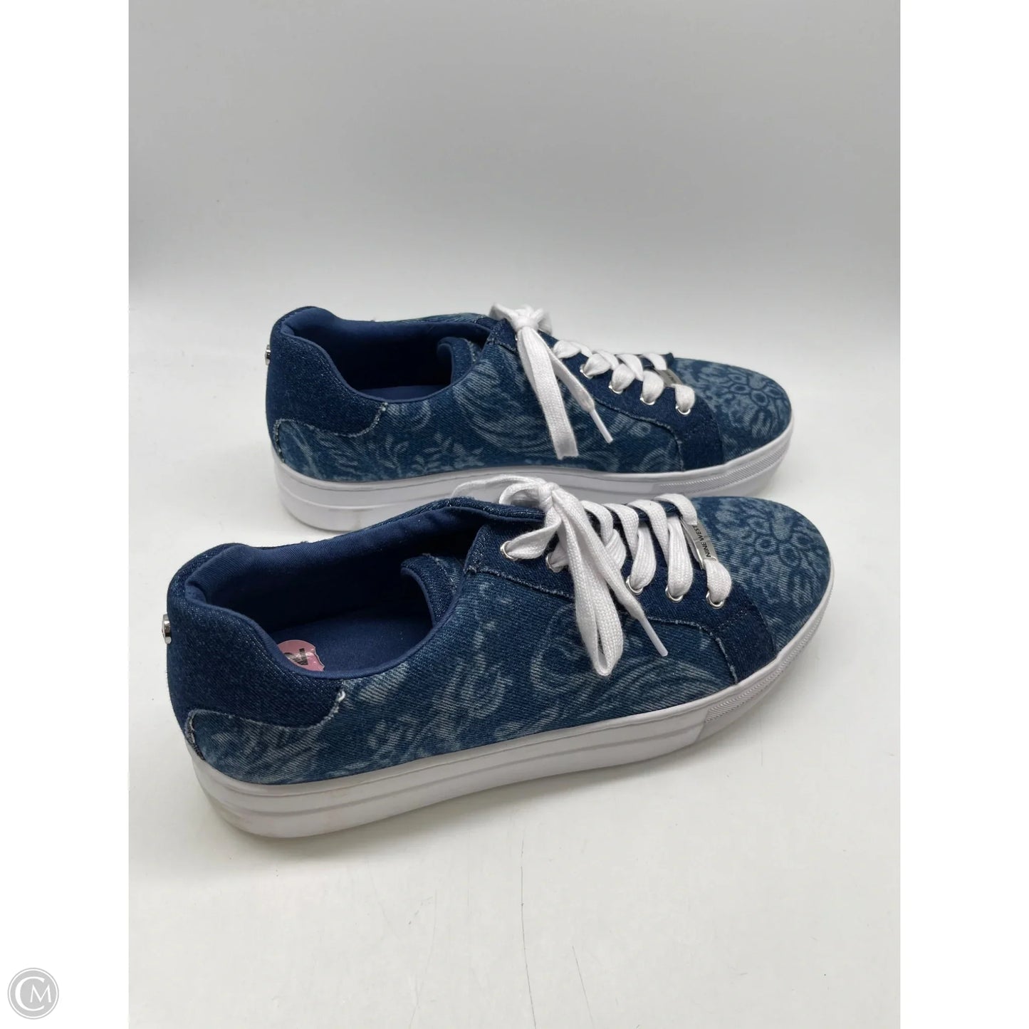 Shoes Sneakers By Nine West In Blue, Size: 12