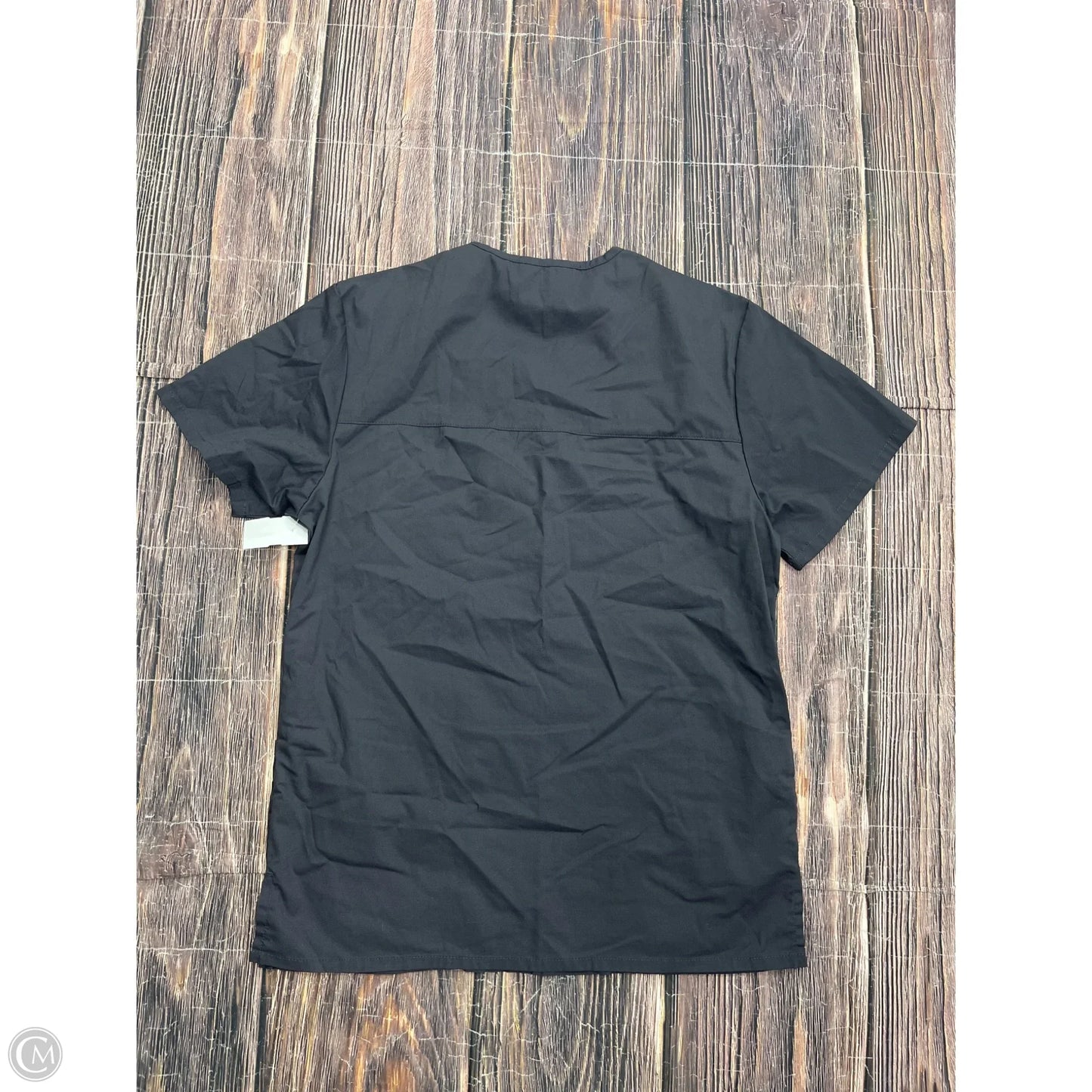 Top Short Sleeve By Cherokee In Grey, Size: S