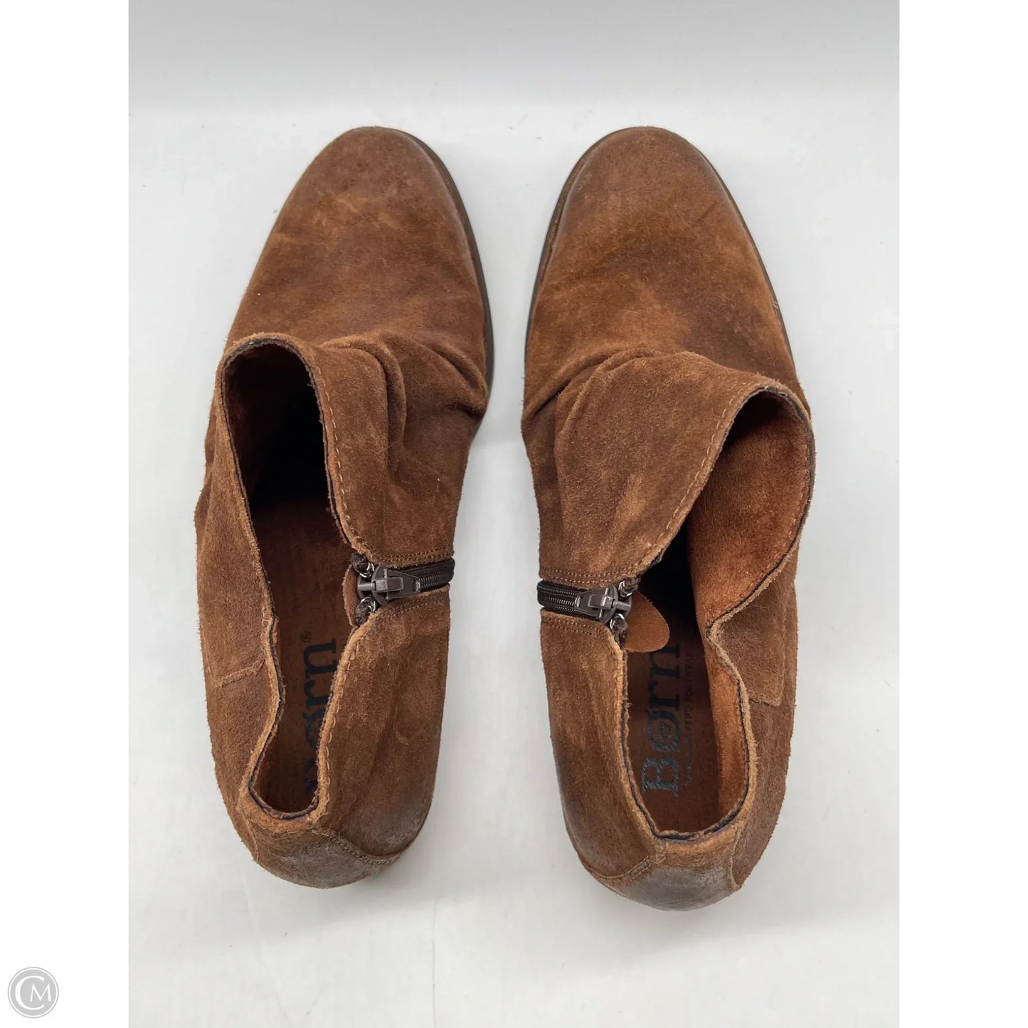 Boots Ankle Heels By Born In Brown, Size: 10