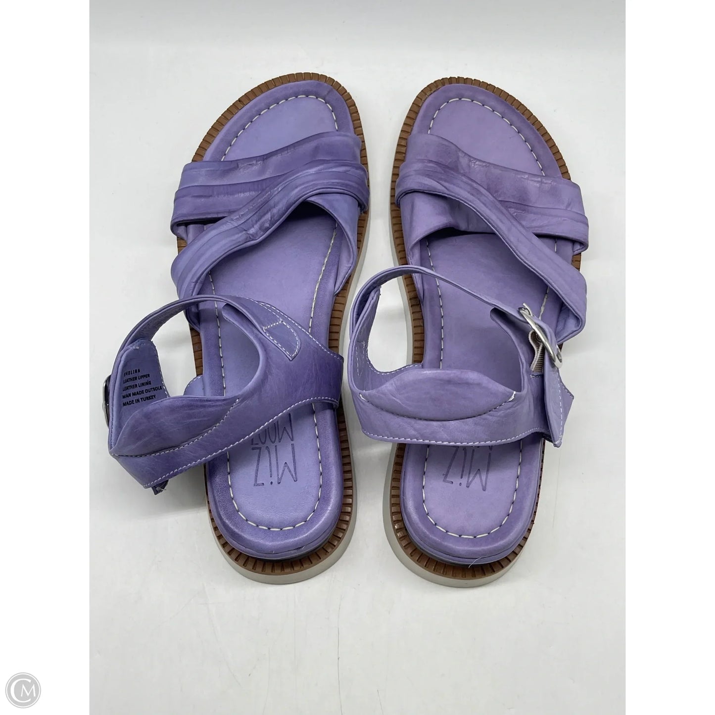 Sandals Flats By Miz Mooz In Purple, Size: 10.5