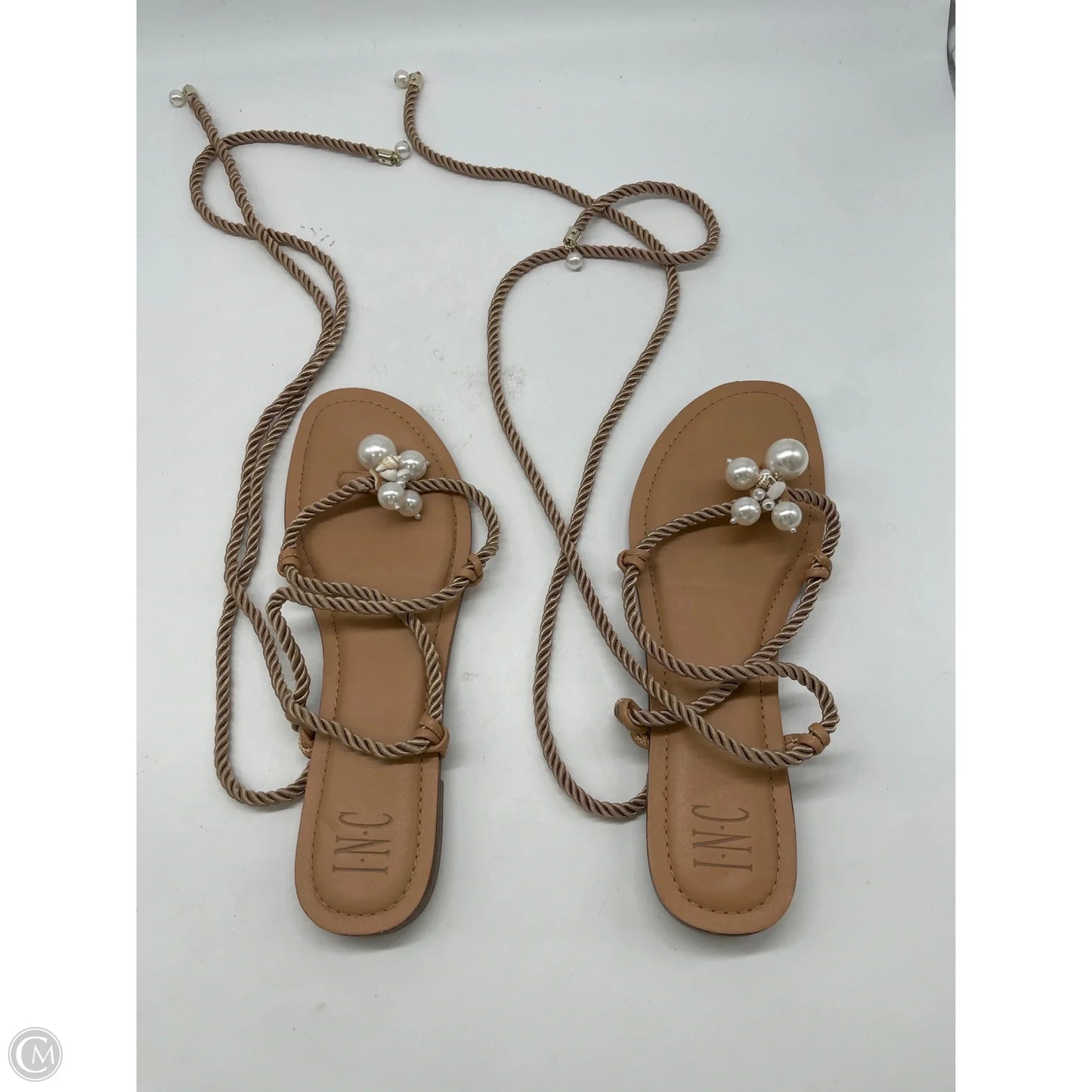 Sandals Flats By Inc In Tan, Size: 9.5