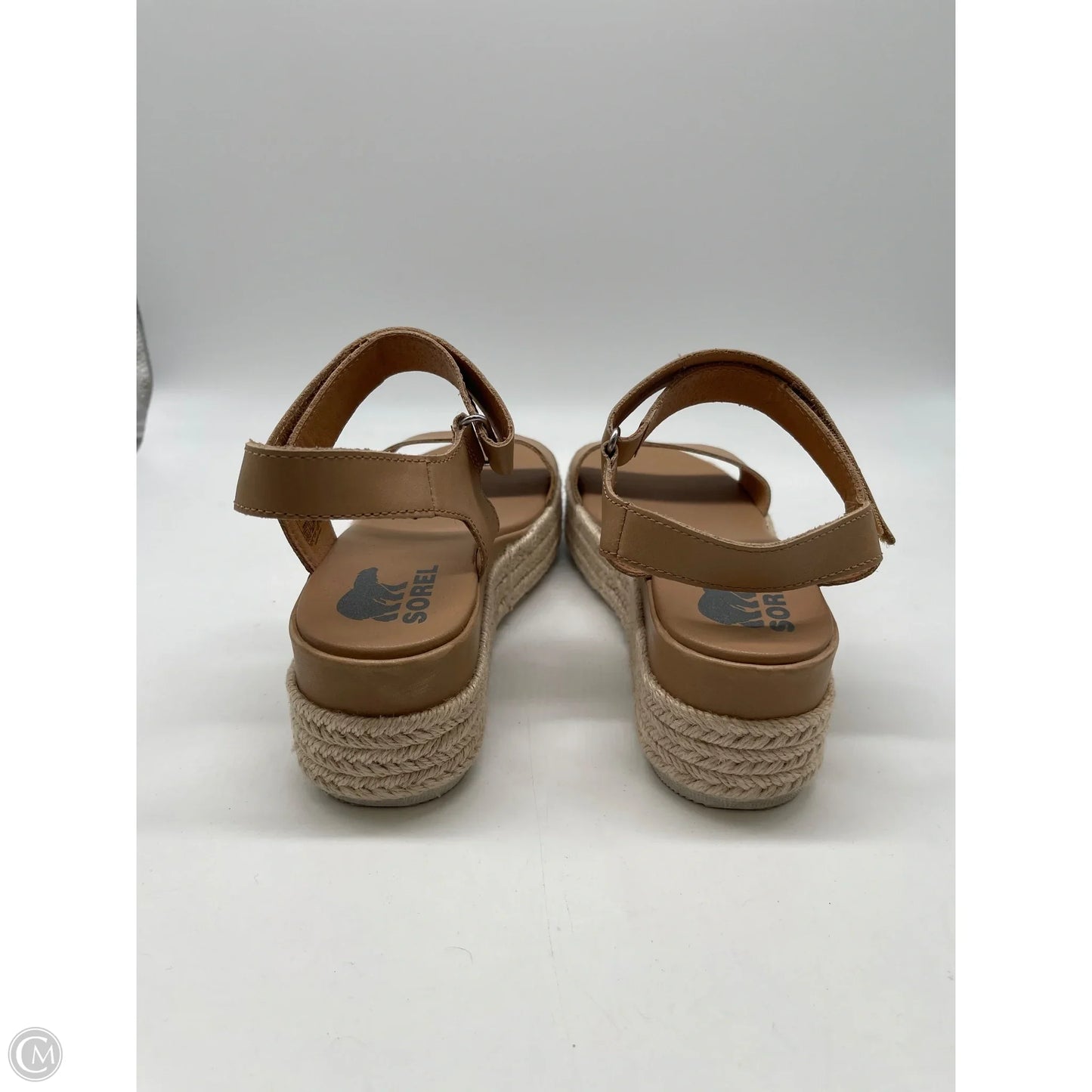 Sandals Heels Platform By Sorel In Taupe, Size: 7.5